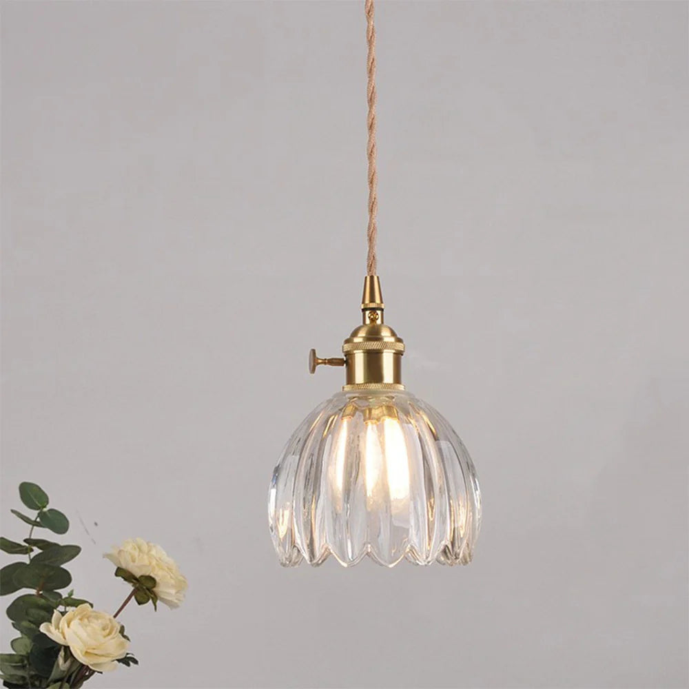 Valentina Rétro LED Suspension Verre Salon - Neutralighting