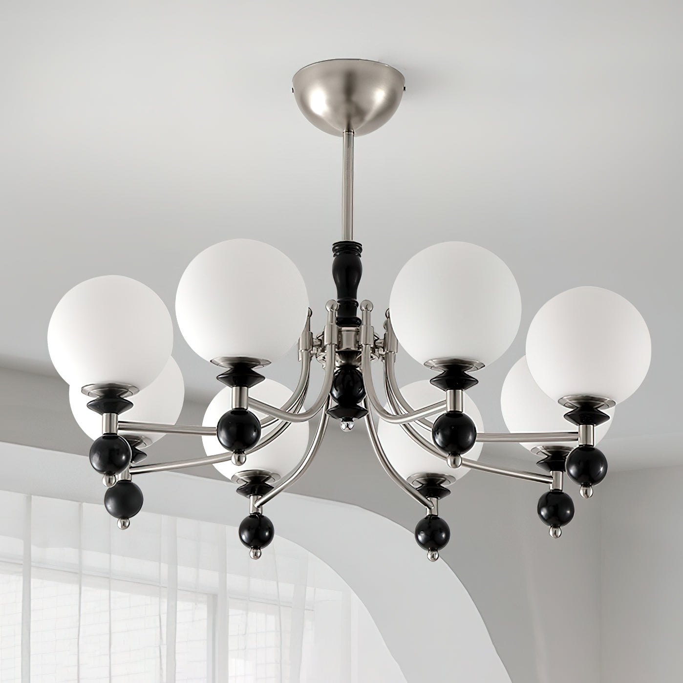 Retro Ellan Lustre Globe en Verre Poli - Neutralighting