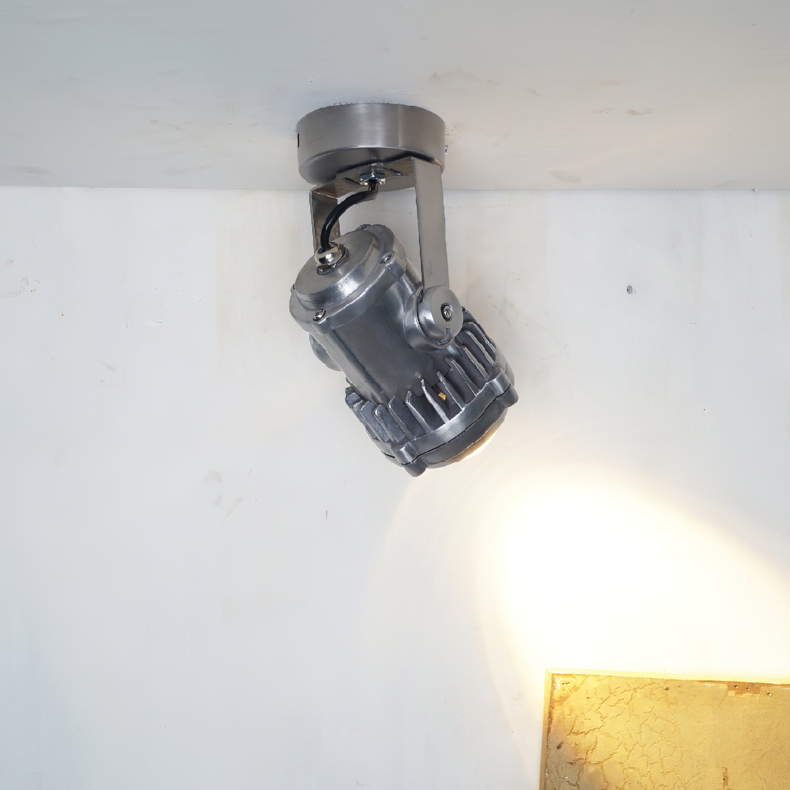 Ivinan Retro Industrial Metal Glass Spotlight - Lamp Copper