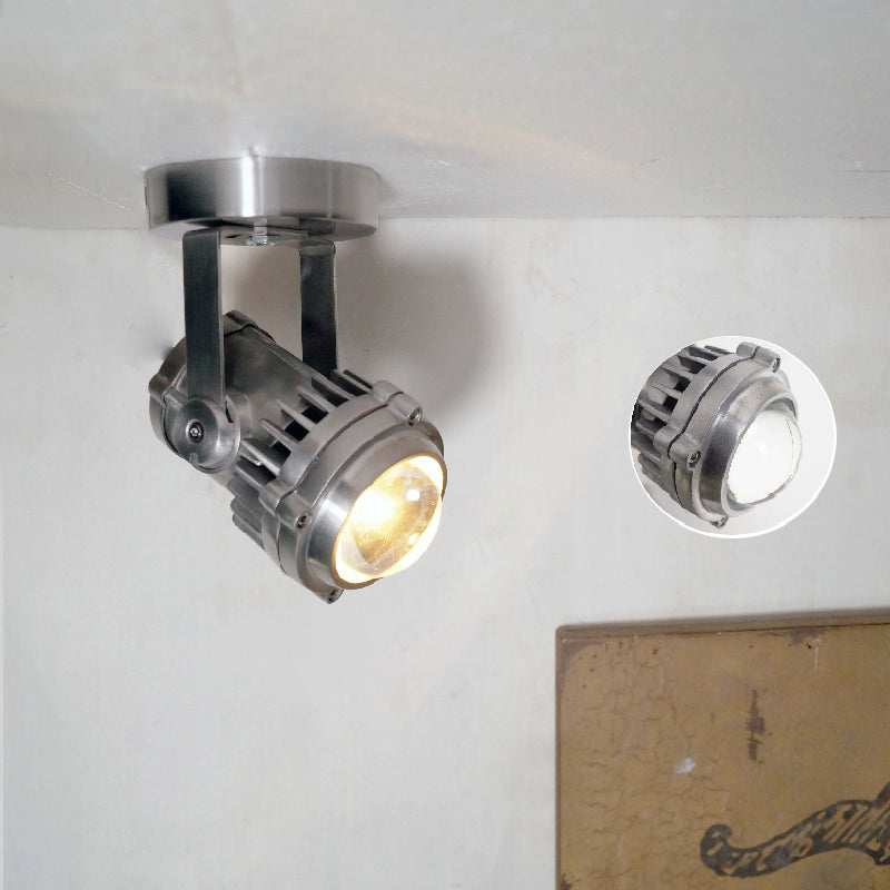 Ivinan Retro Industrial Metal Glass Spotlight - Lamp Copper