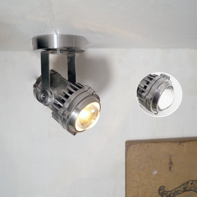 Ivinan Retro Industrial Metal Glass Spotlight - Lamp Copper