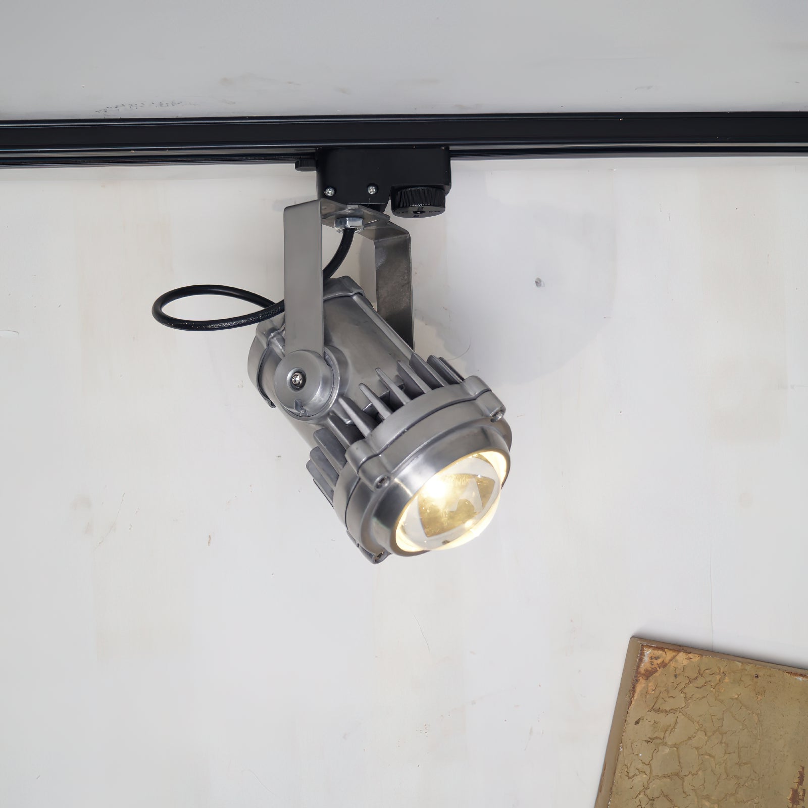 Avvelos Retro Industrial Metal Glass Track Lights - Lamp Copper