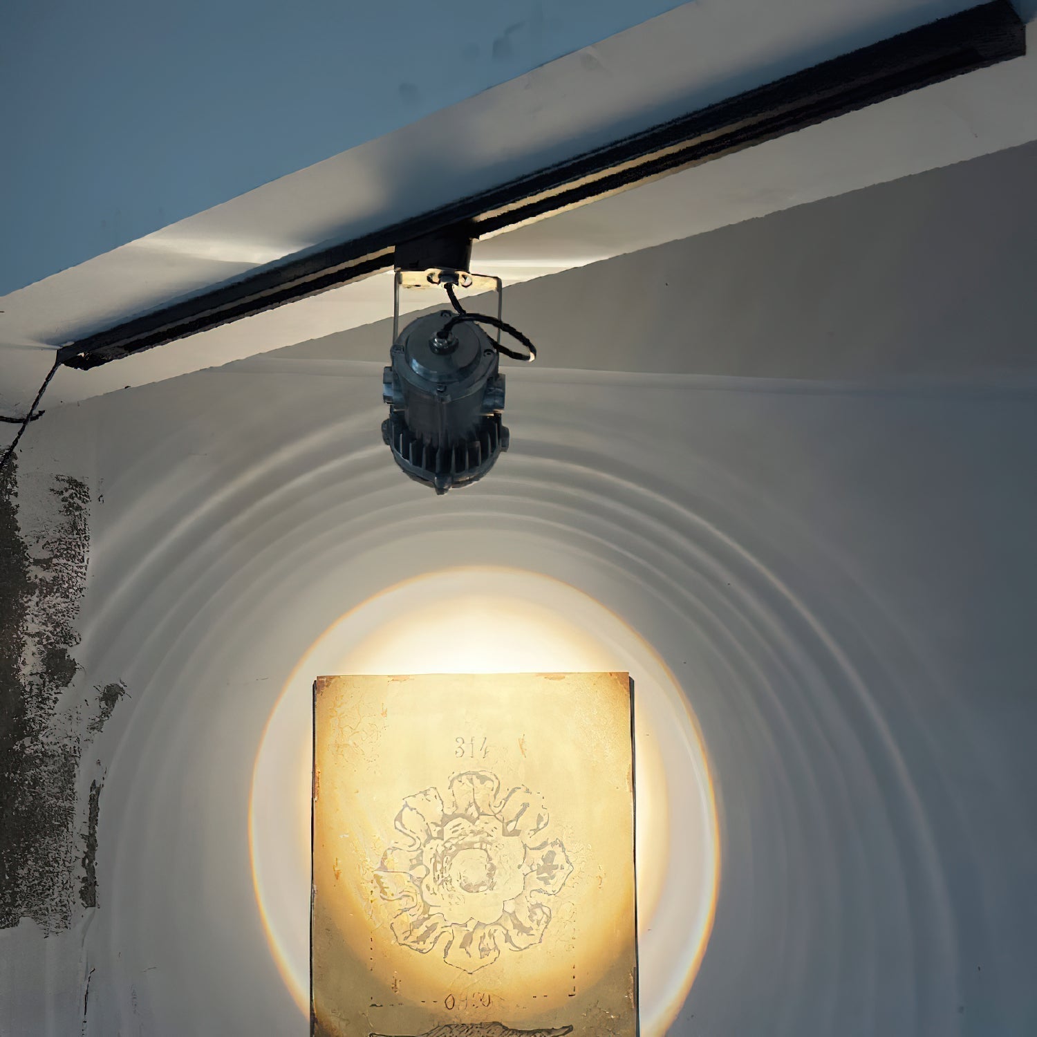 Avvelos Retro Industrial Metal Glass Track Lights - Lamp Copper