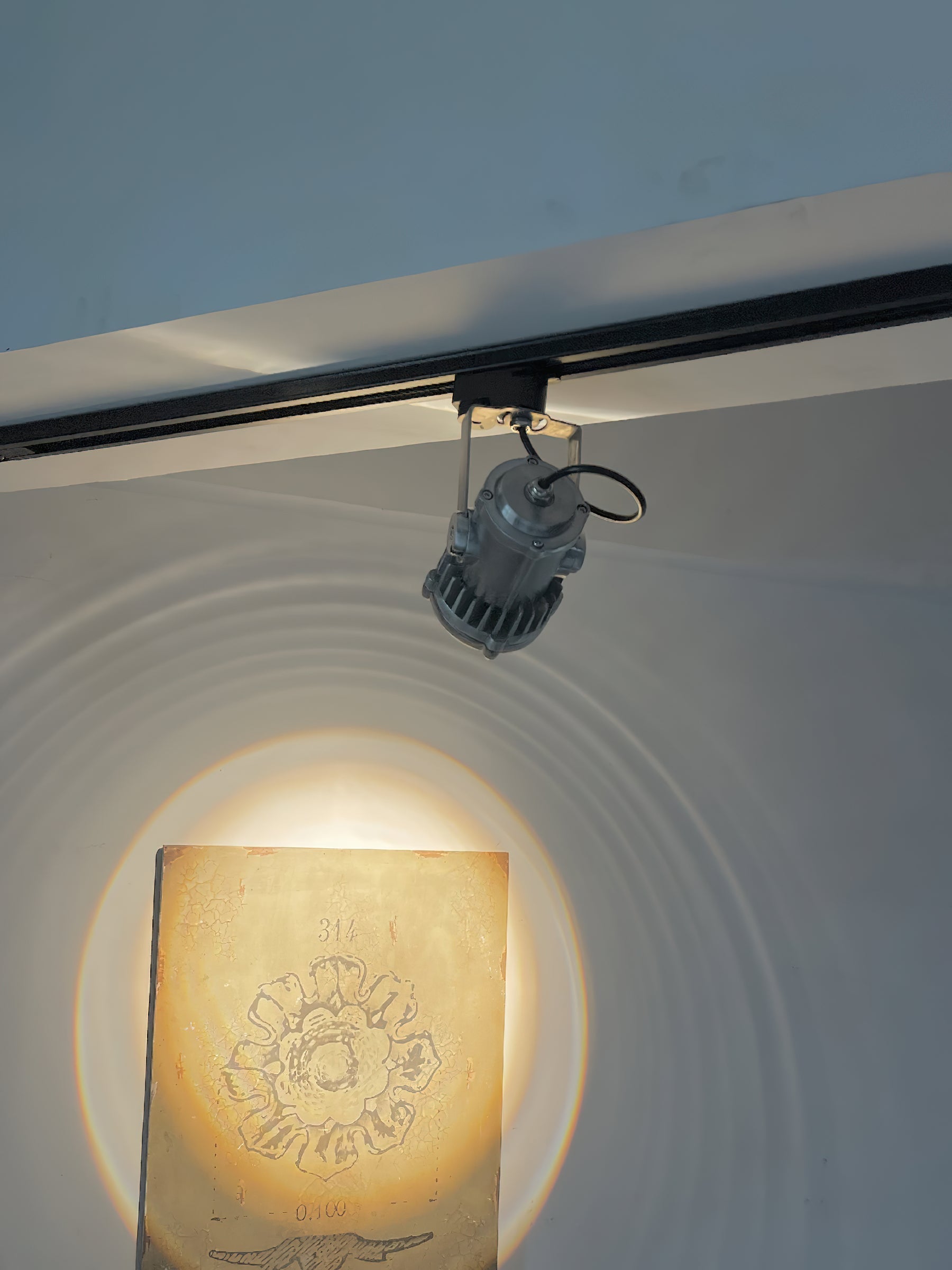 Avvelos Retro Industrial Metal Glass Track Lights - Lamp Copper