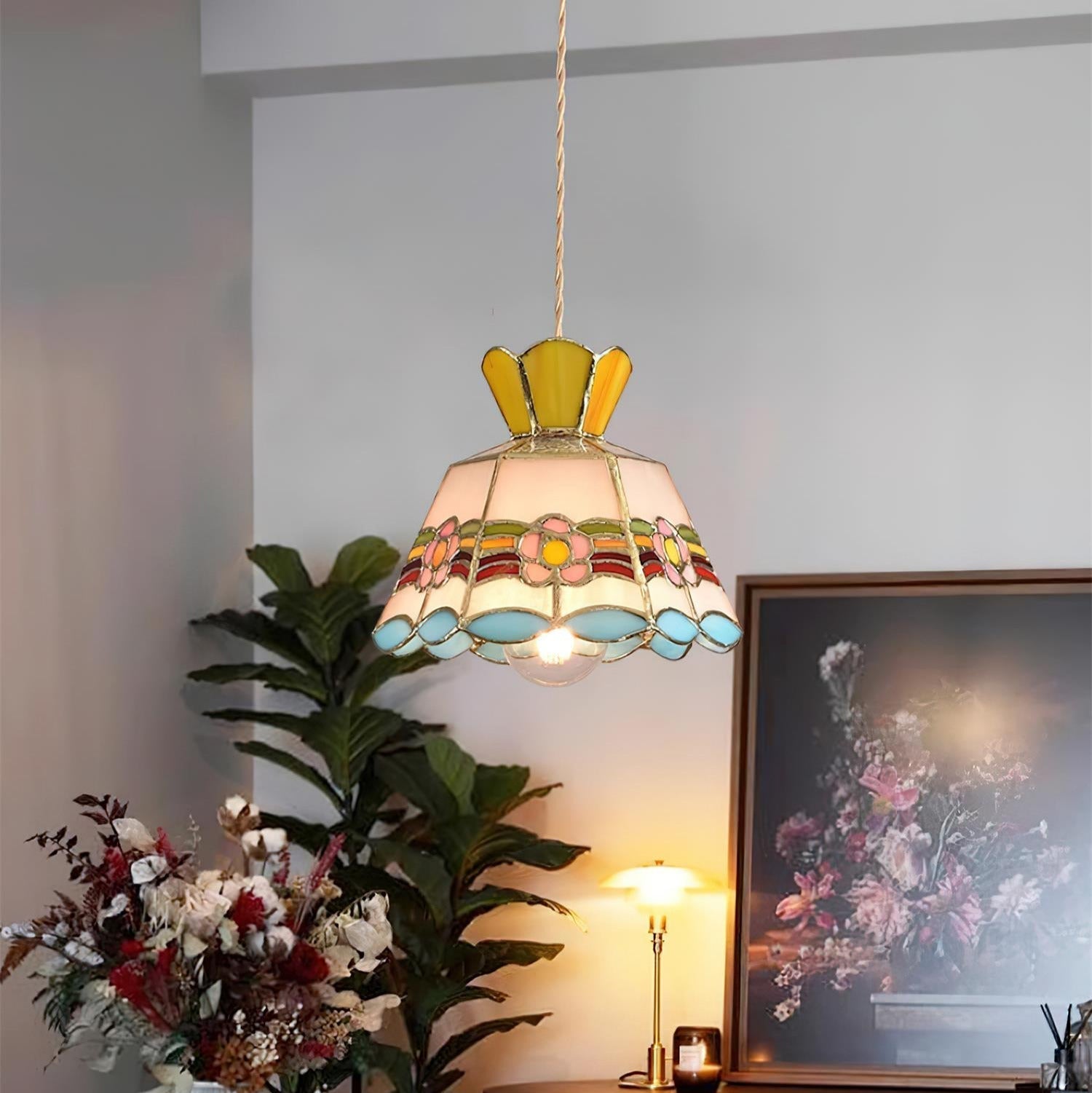 Garden Suspension verre Multicolore