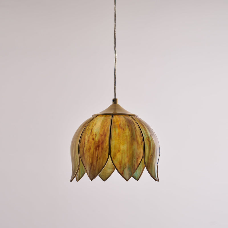 Eraeora Vintage Retro Metal Glass Pendant Lamp - Lamp Copper