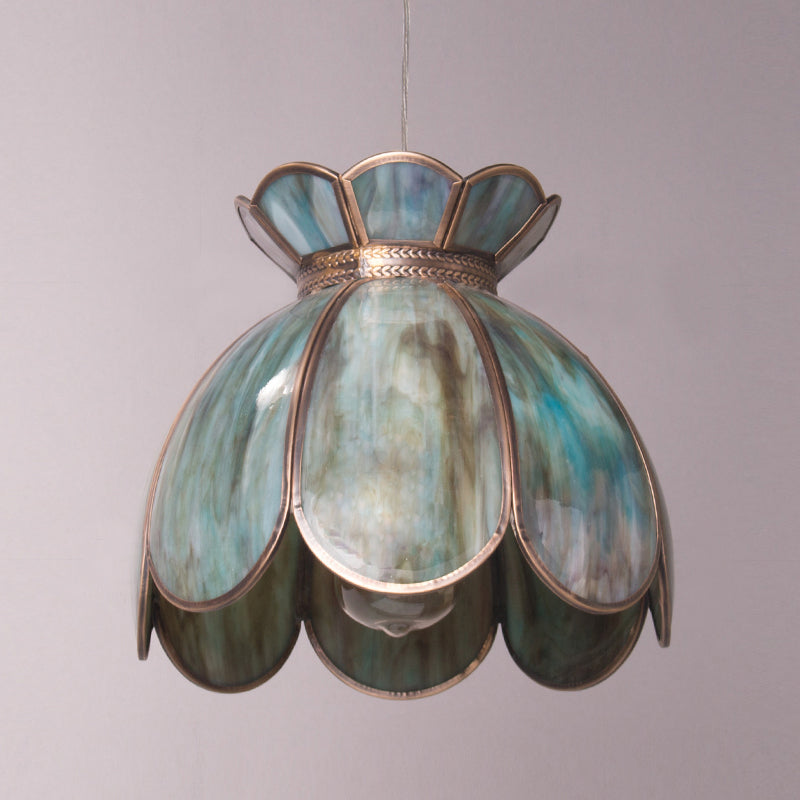 Eraeora Vintage Retro Metal Glass Pendant Lamp - Lamp Copper