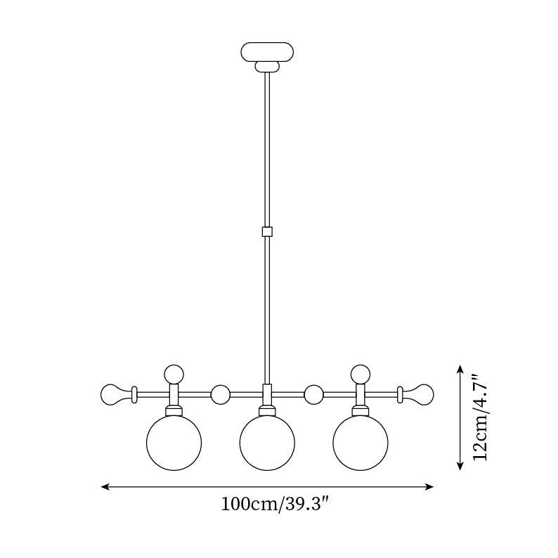 Lumo Chandelier Moderne en Verre - Neutralighting