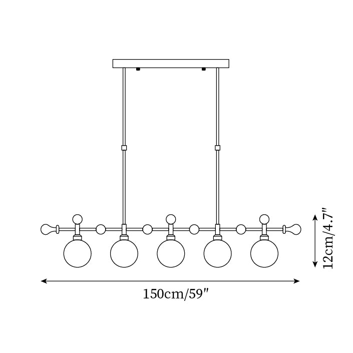 Lumo Chandelier Moderne en Verre - Neutralighting