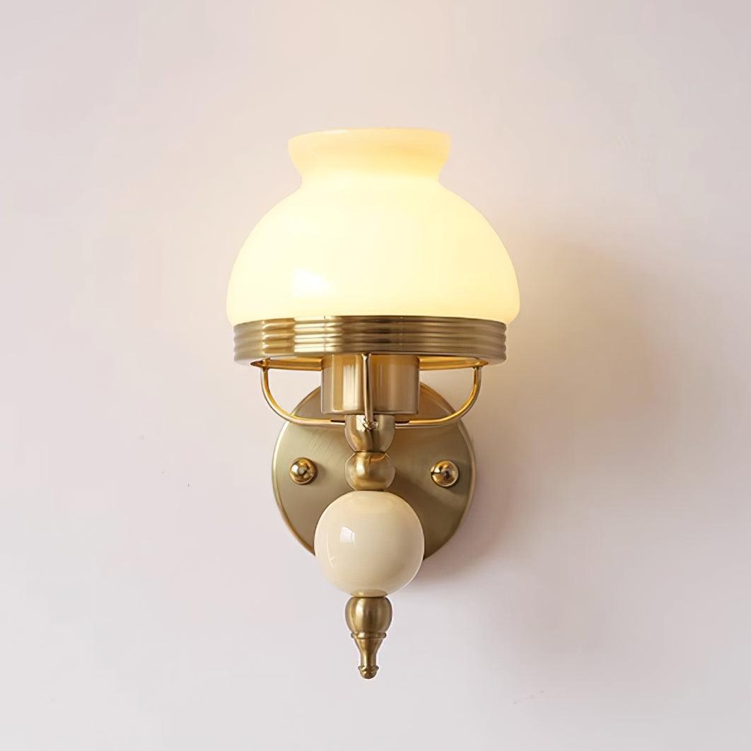 Tessan Applique murale en verre et lumière pour chambre à coucher ou couloir rétro - Neutralighting
