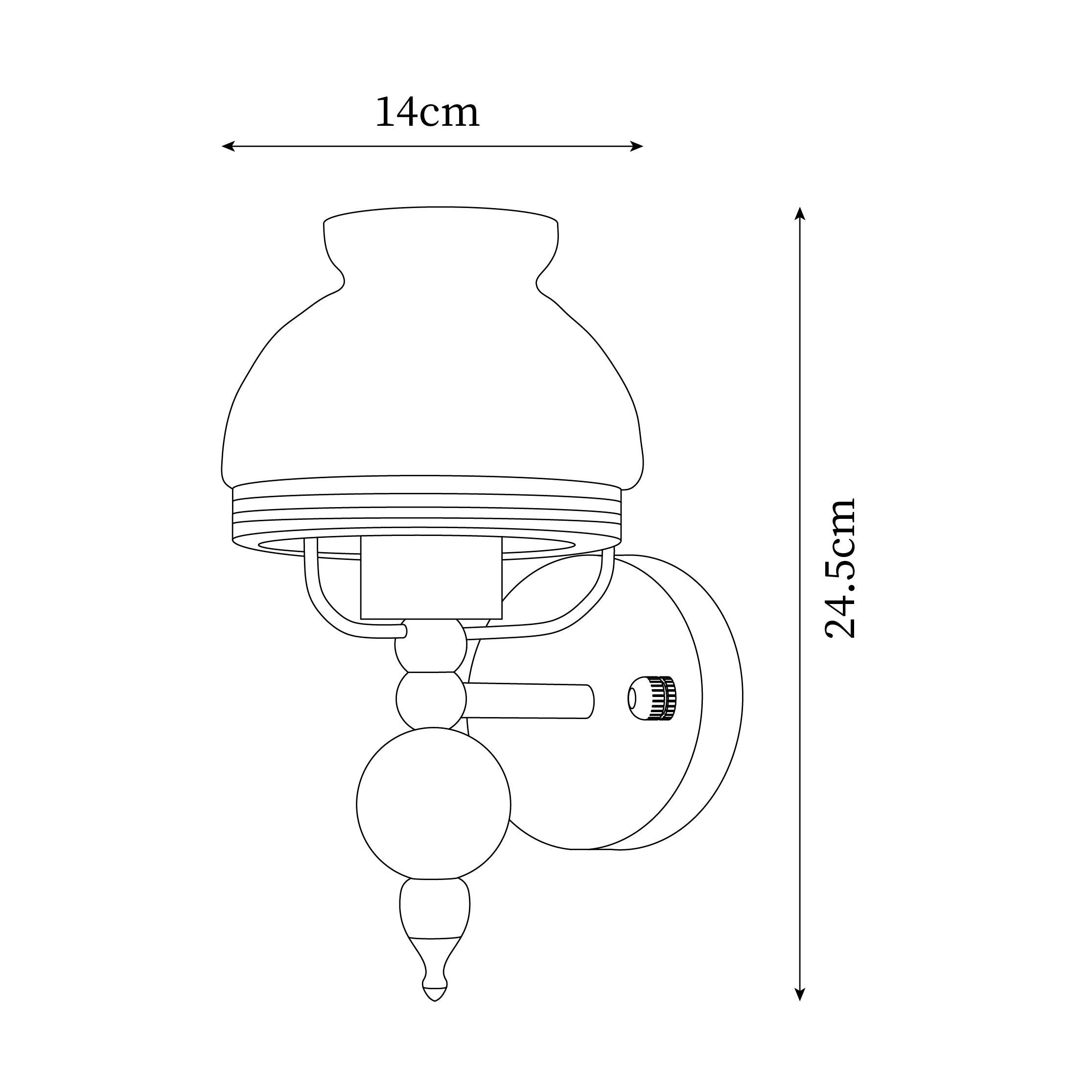 Tessan Applique murale en verre et lumière pour chambre à coucher ou couloir rétro - Neutralighting