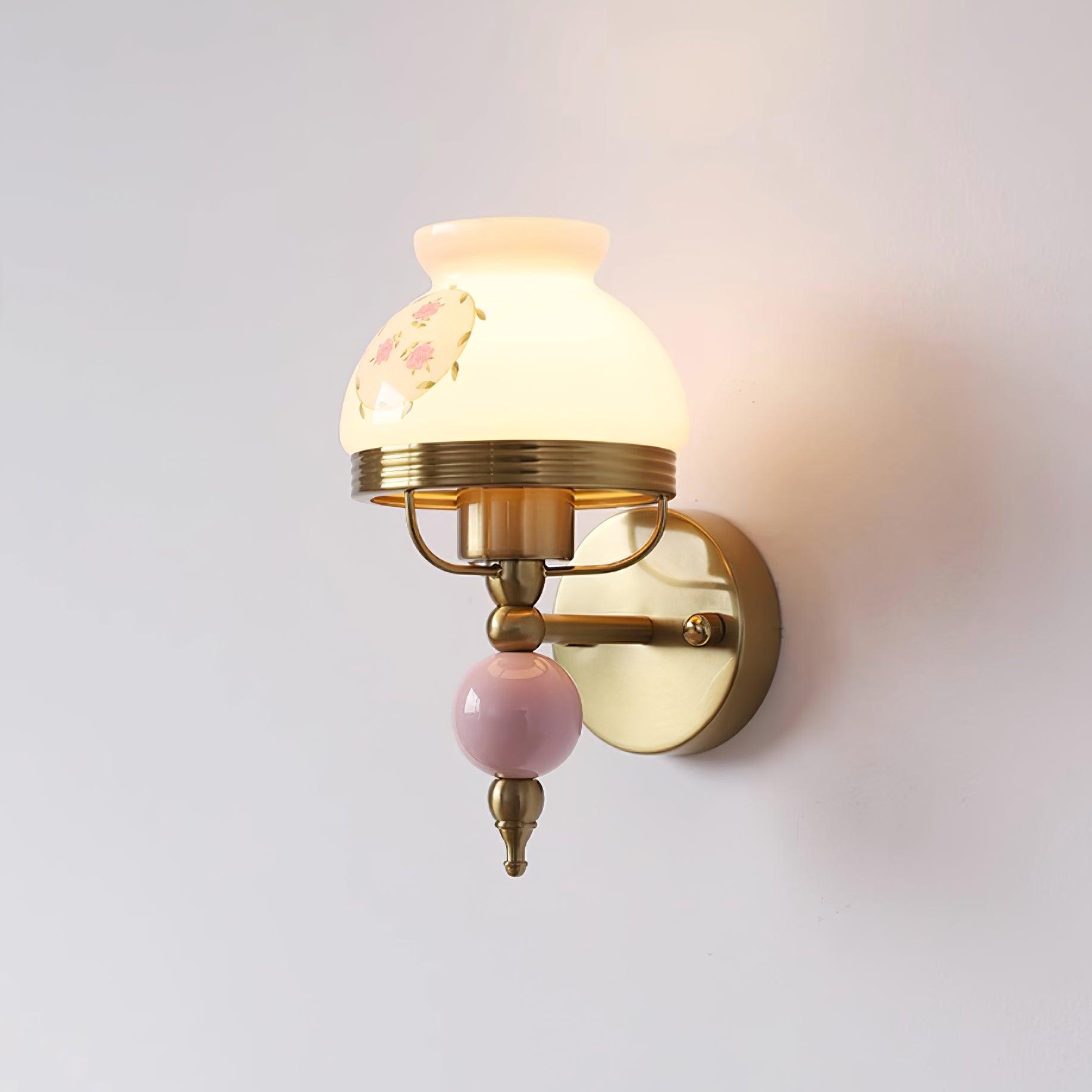 Tessan Applique murale en verre et lumière pour chambre à coucher ou couloir rétro - Neutralighting