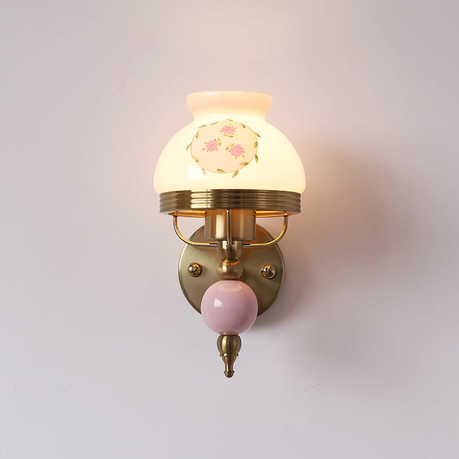 Tessan Applique murale en verre et lumière pour chambre à coucher ou couloir rétro - Neutralighting