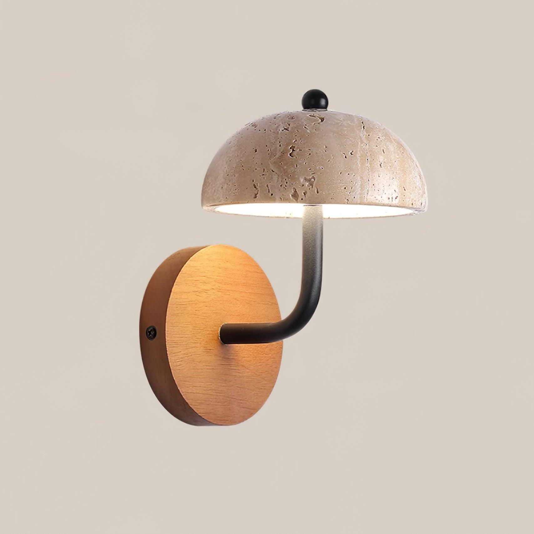 Solaro Applique Murale Travertin Abat-jour Demi-Dôme - Neutralighting