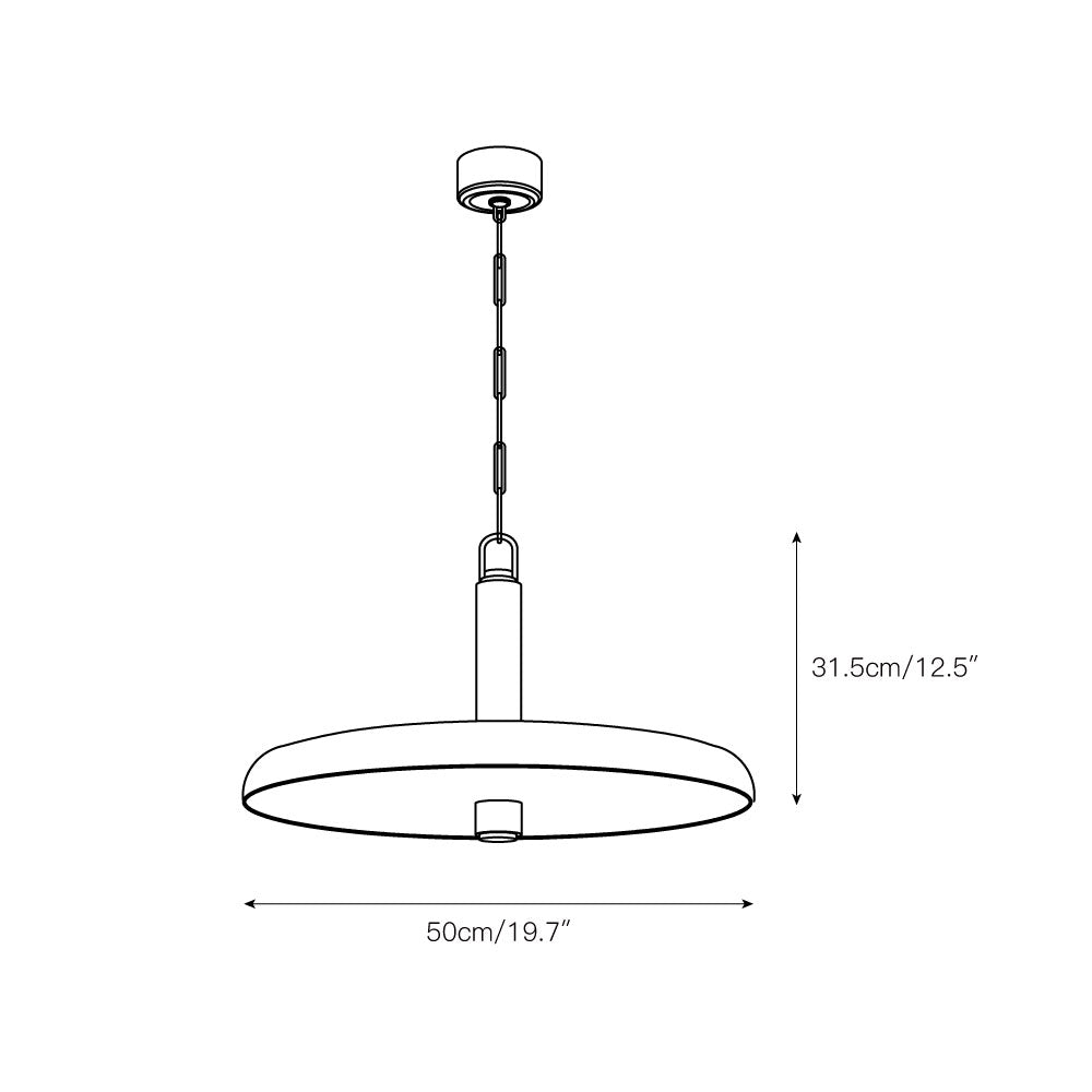 Ivmarel Modern Minimalist Alabaster Pendant Lamp - Lamp Copper