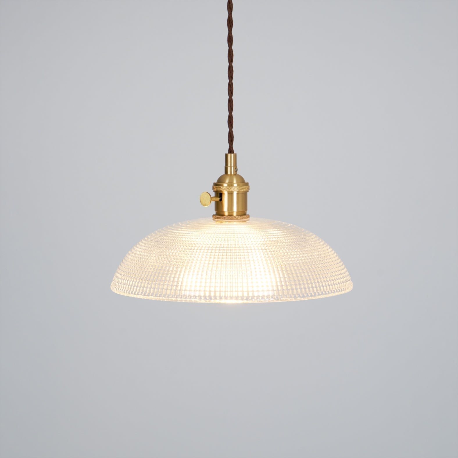 Ribbed Spiral Pendant Swag Light - Blowlighting