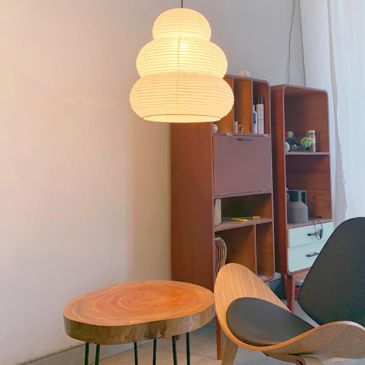 Gemma Modern Paper Pendant Light - Neutralighting