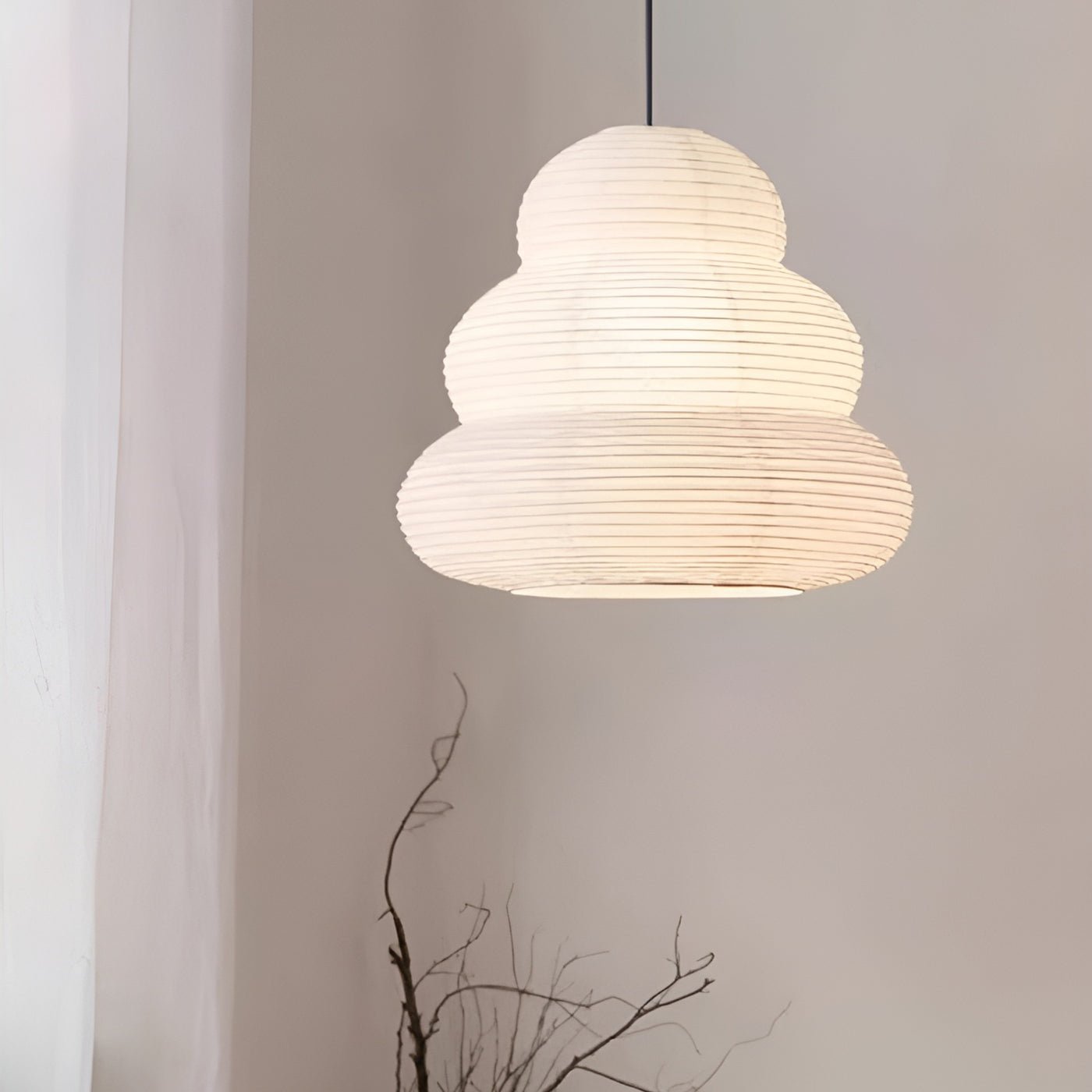 Gemma Modern Paper Pendant Light - Neutralighting