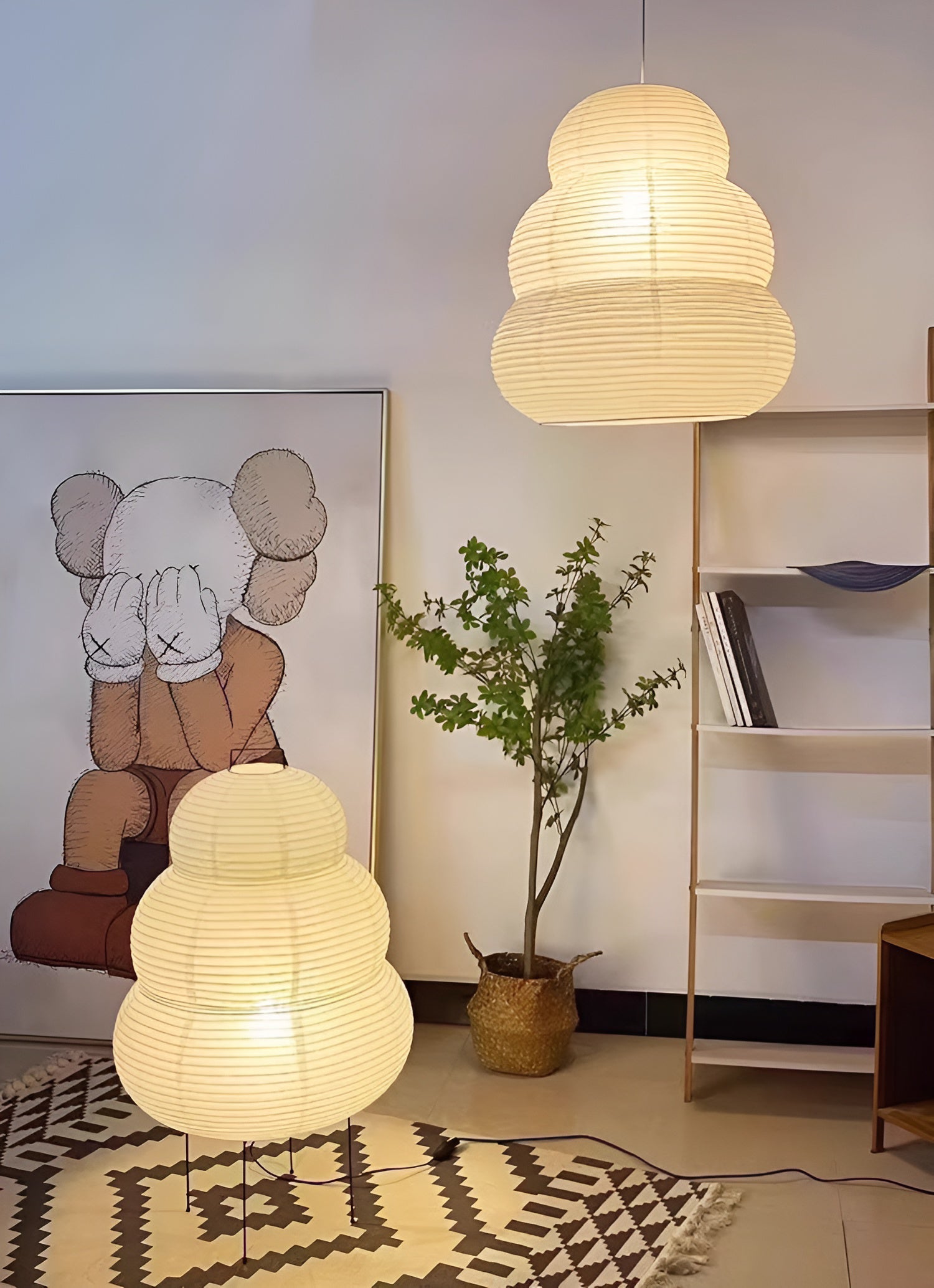 Gemma Modern Paper Pendant Light - Neutralighting