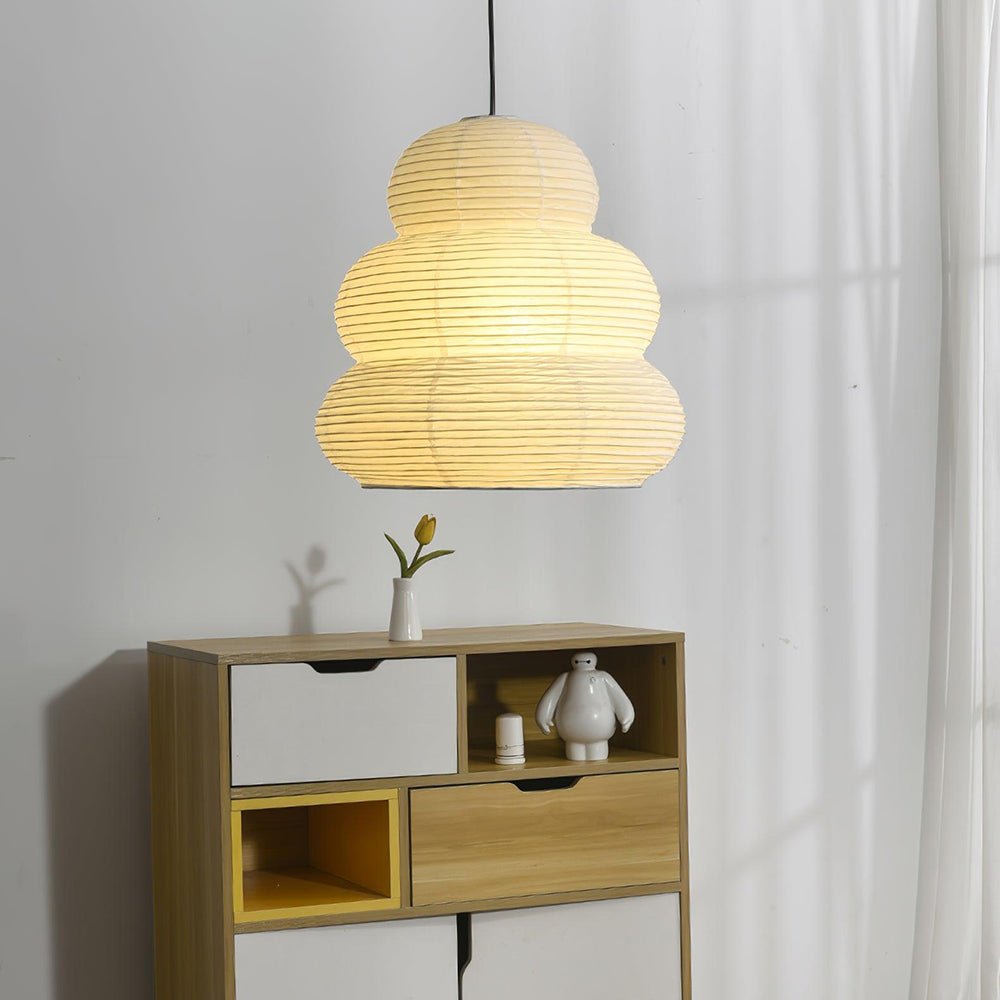 Gemma Modern Paper Pendant Light - Neutralighting