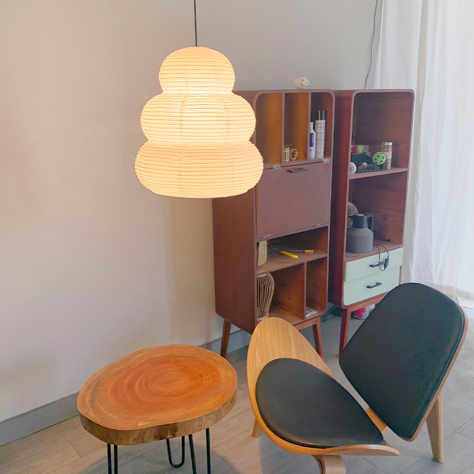 Gemma Modern Paper Pendant Light - Neutralighting