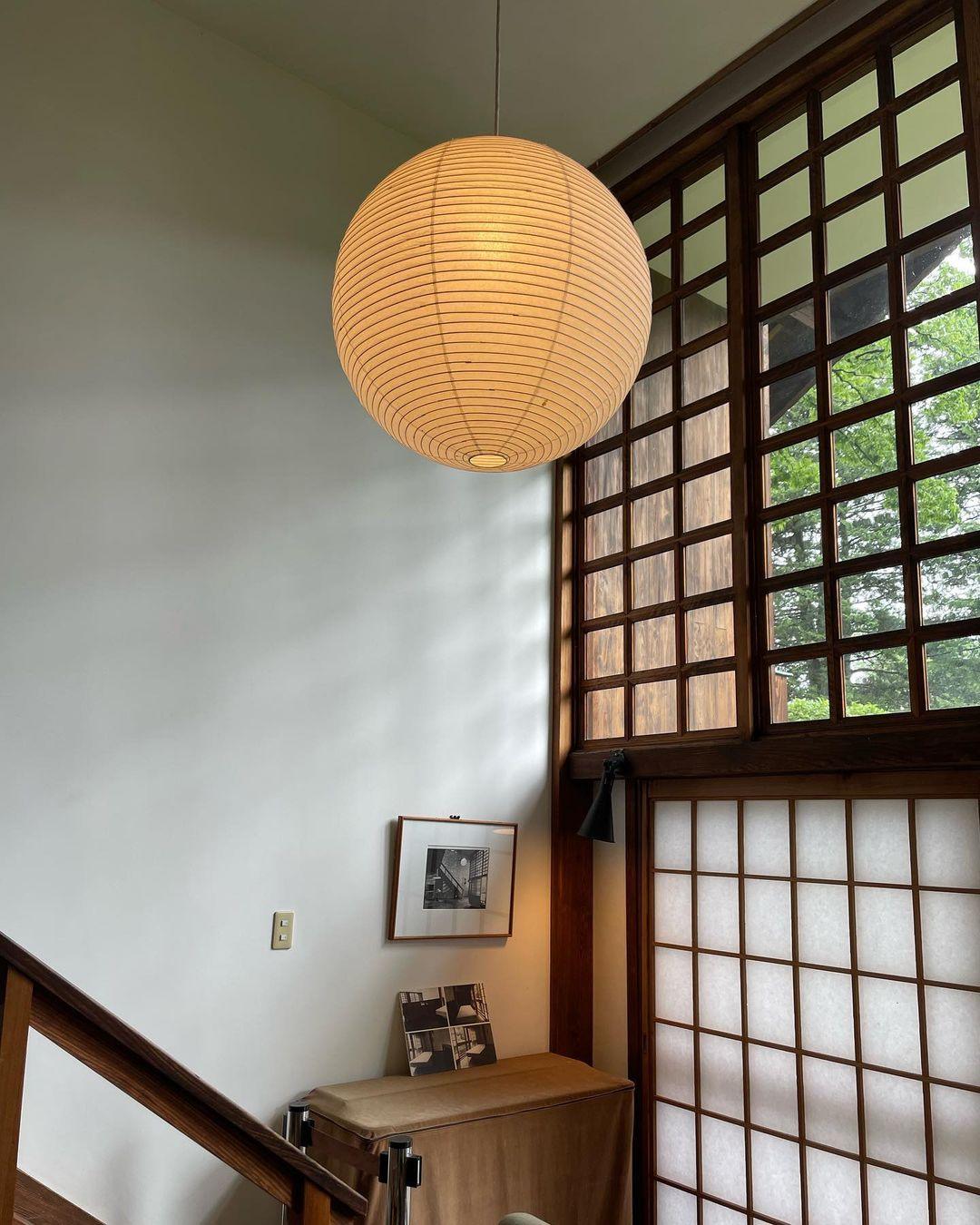 Washi Paper A Pendant Lamp - Blowlighting