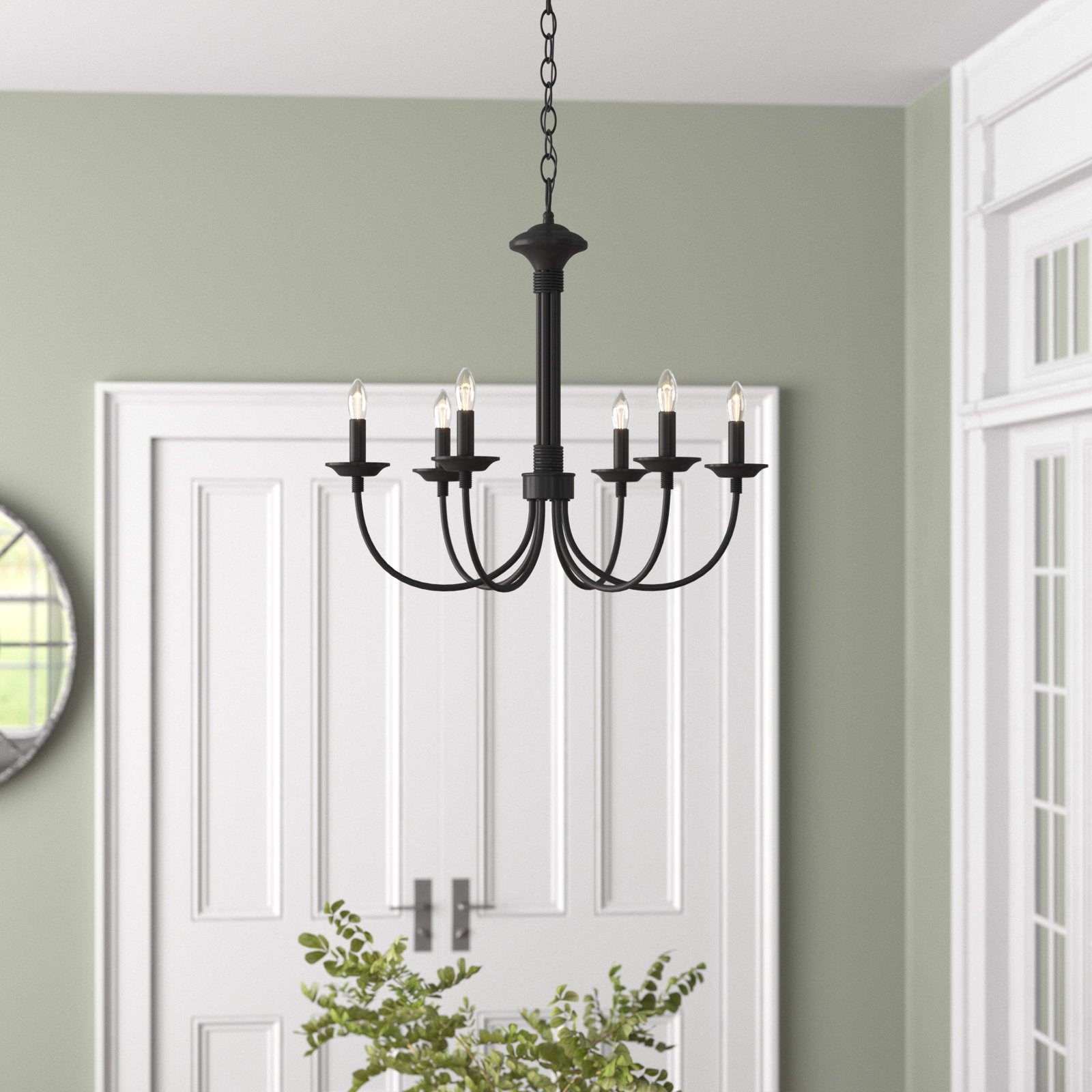 Vecarisra Vintage Industrial Metal Chandelier - Lamp Copper