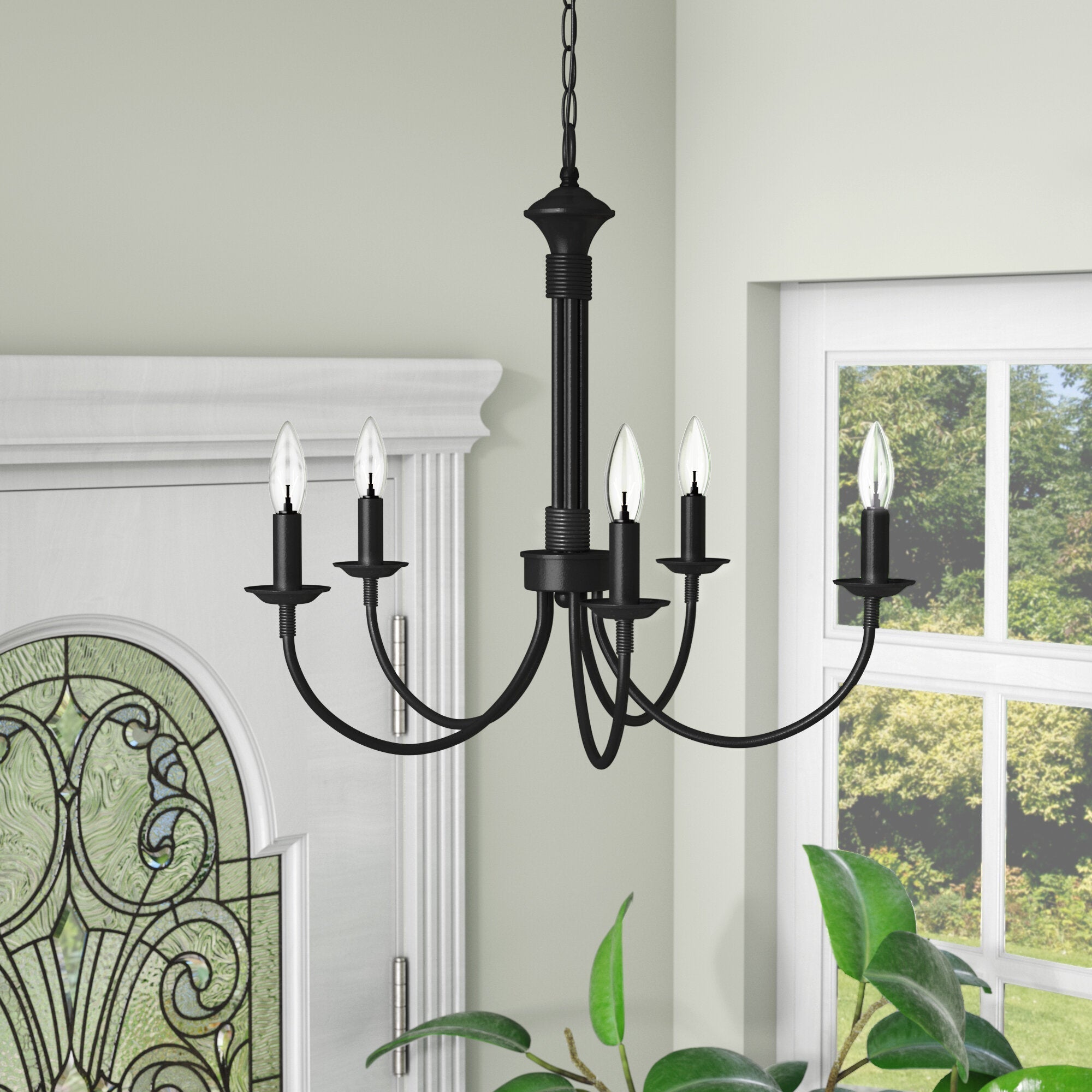 Vecarisra Vintage Industrial Metal Chandelier - Lamp Copper