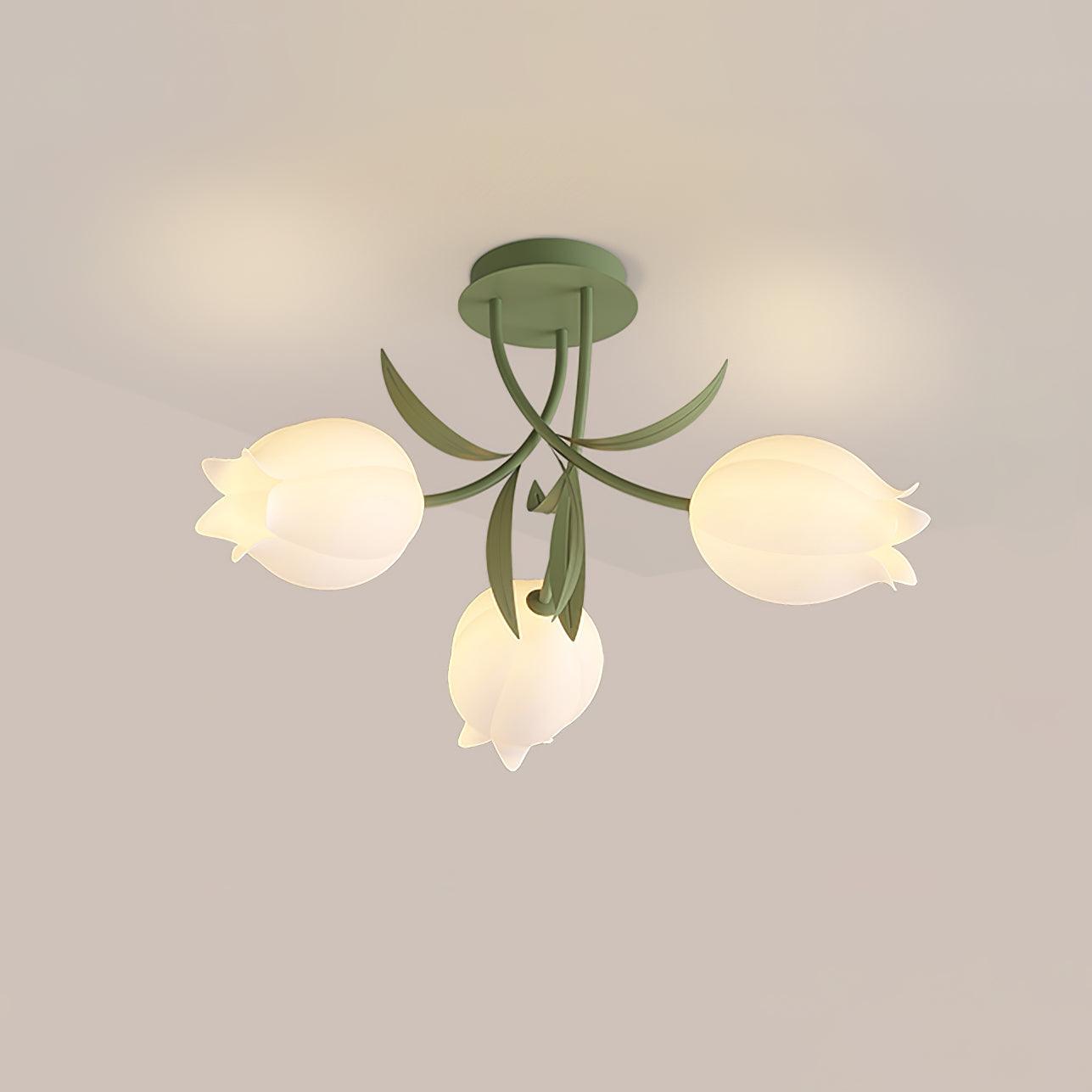 Tulip Plafonnier Led fleur