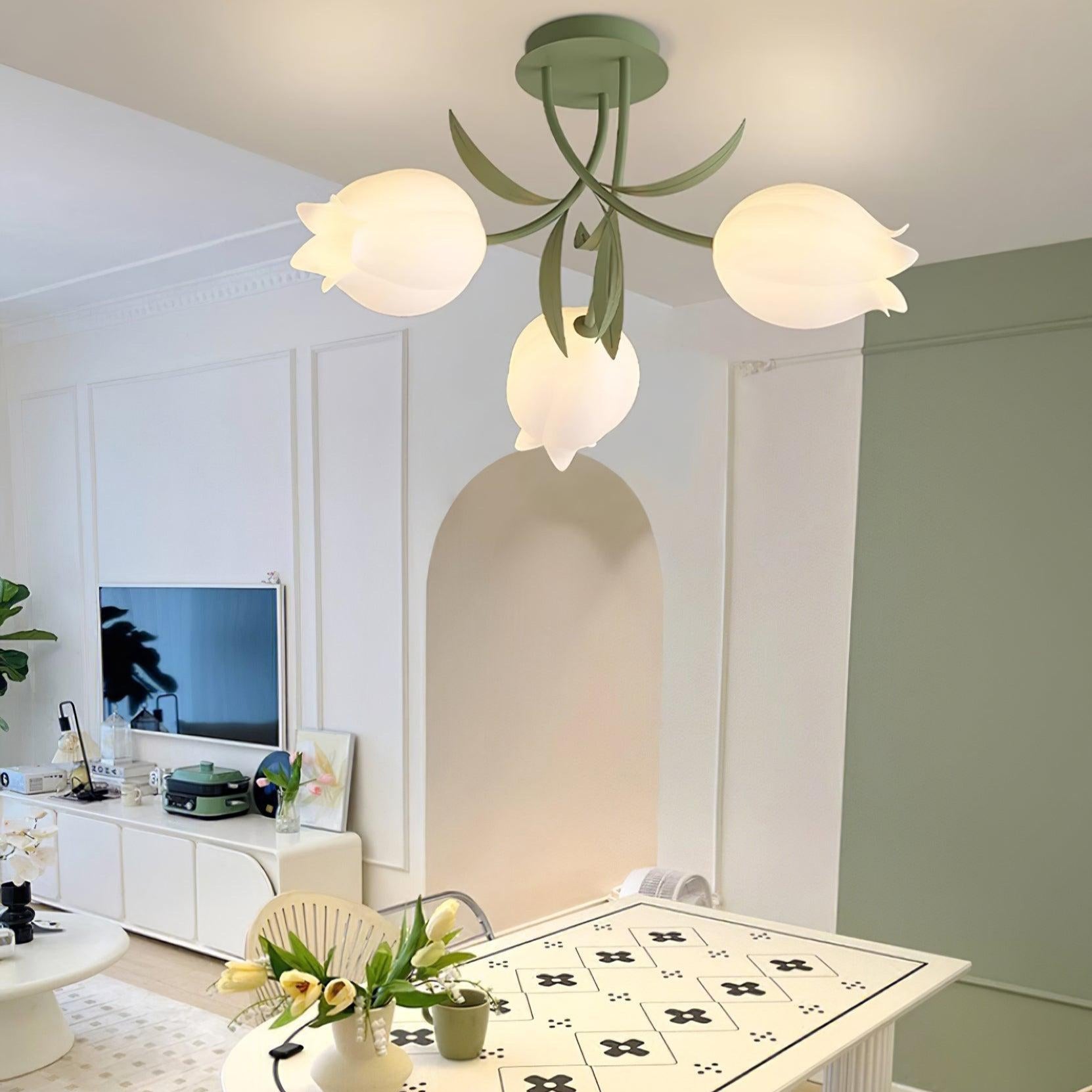 Tulip Plafonnier Led fleur