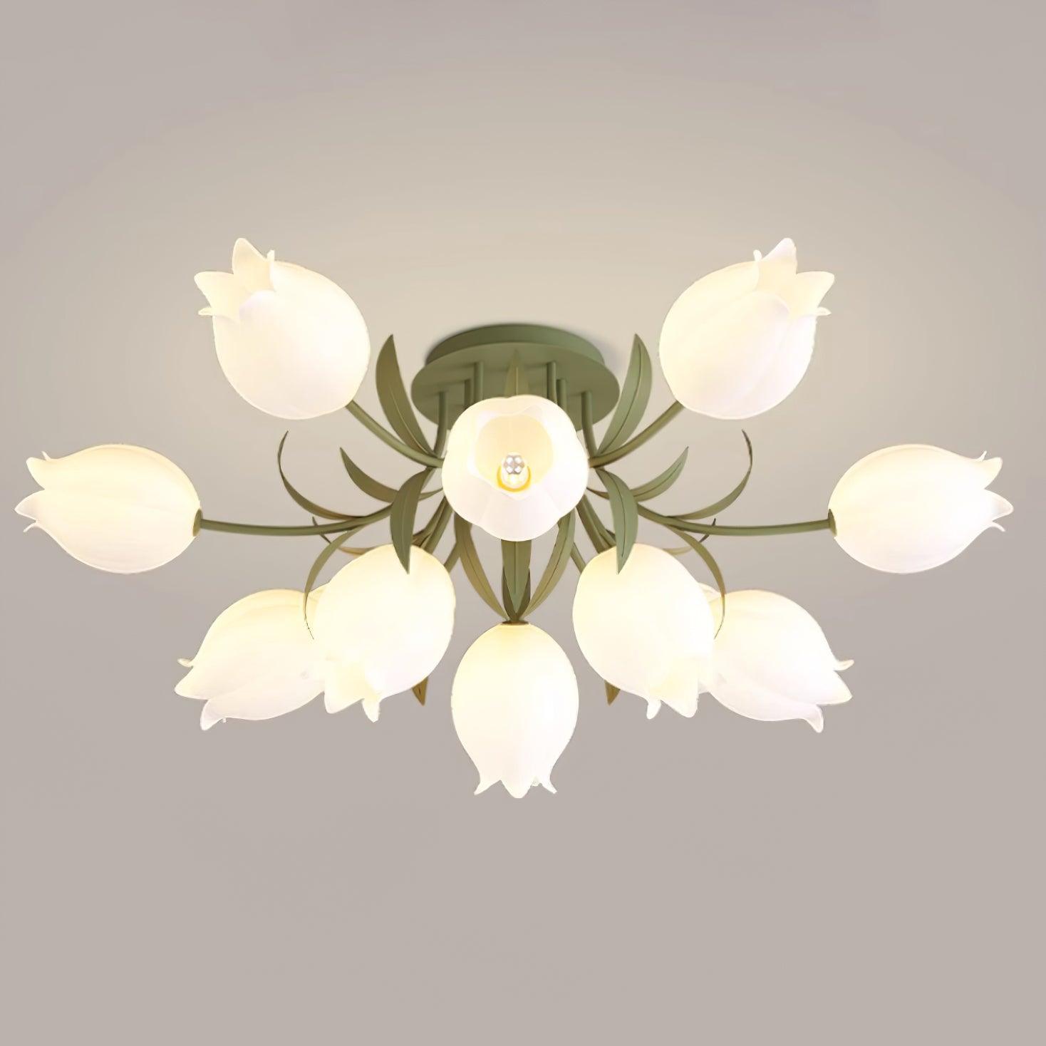 Tulip Plafonnier Led fleur