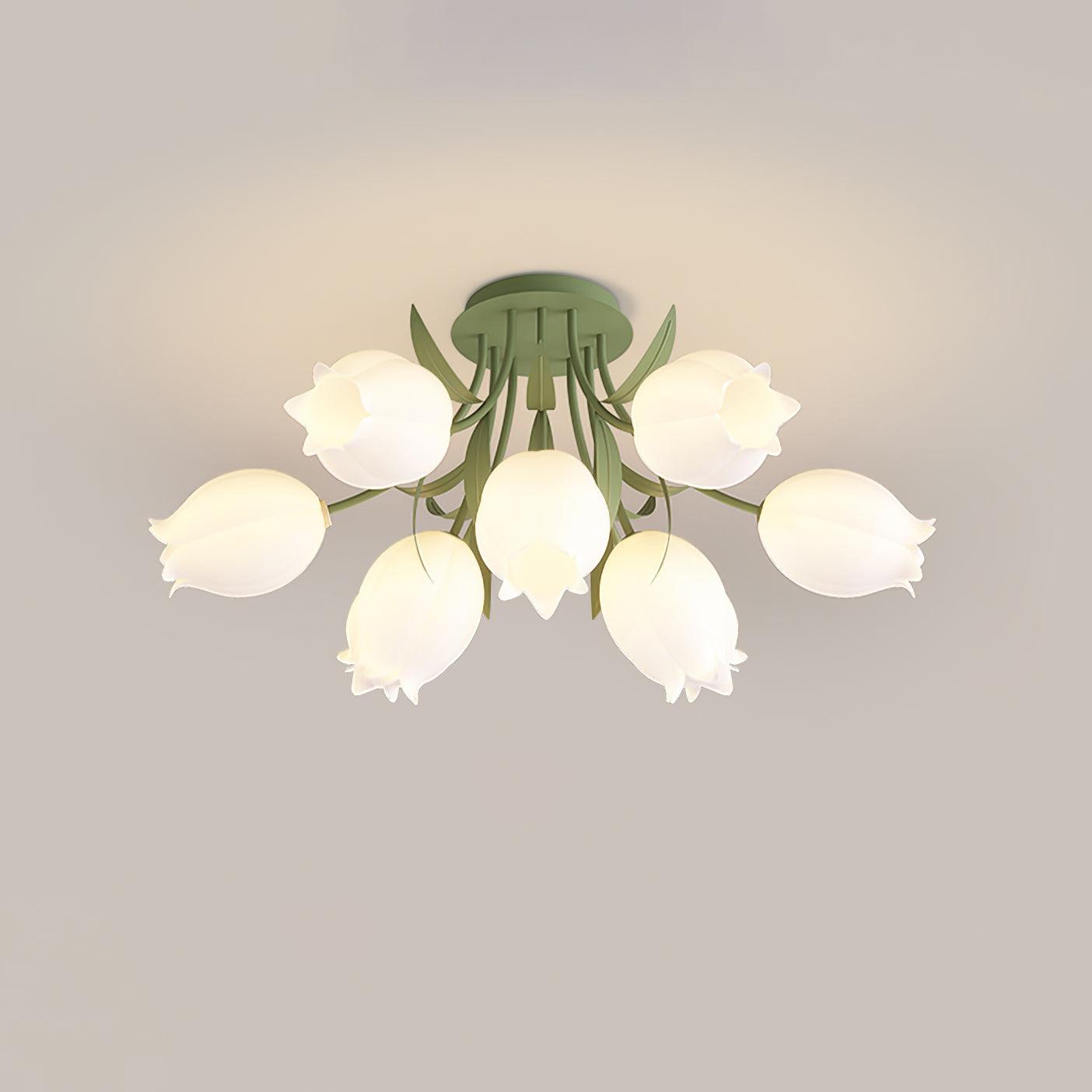 Tulip Plafonnier Led fleur