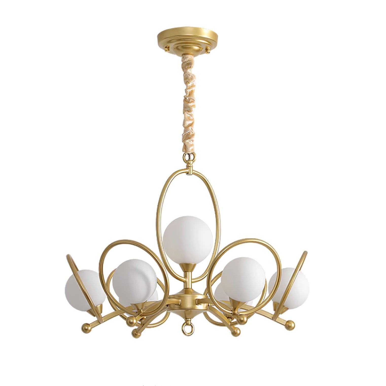Riley Lustre Verre Or Moderne - Neutralighting
