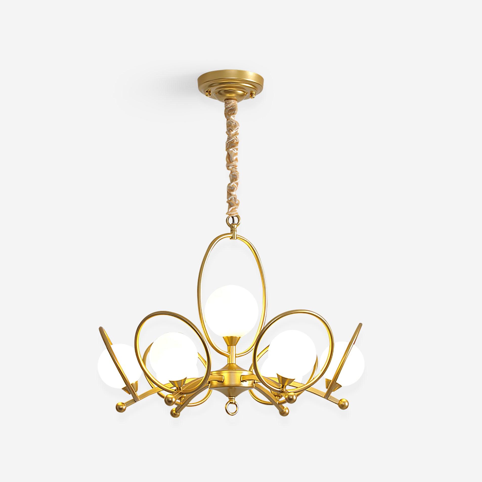 Riley Lustre Verre Or Moderne - Neutralighting