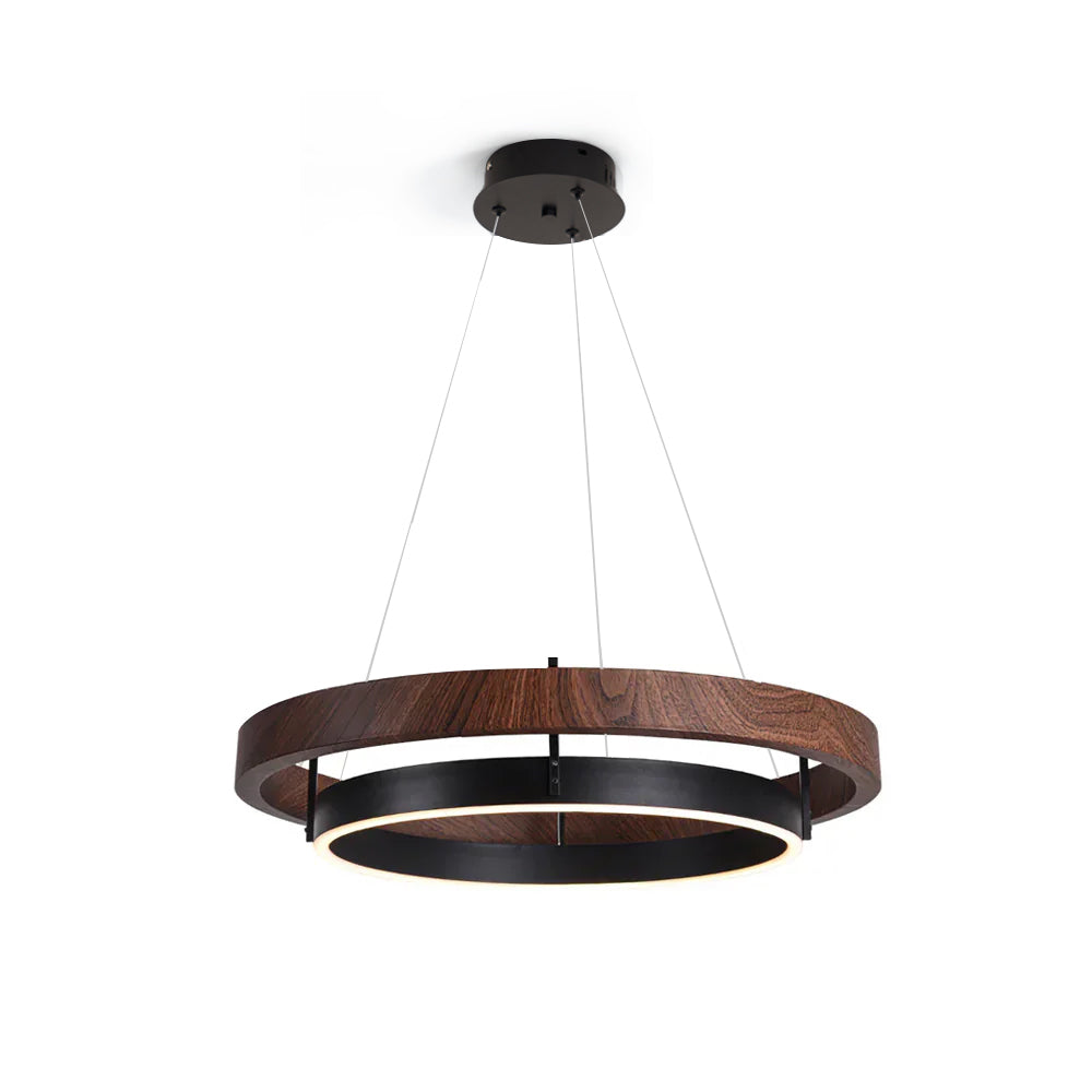 Acorn Lustre Anneau en Bois