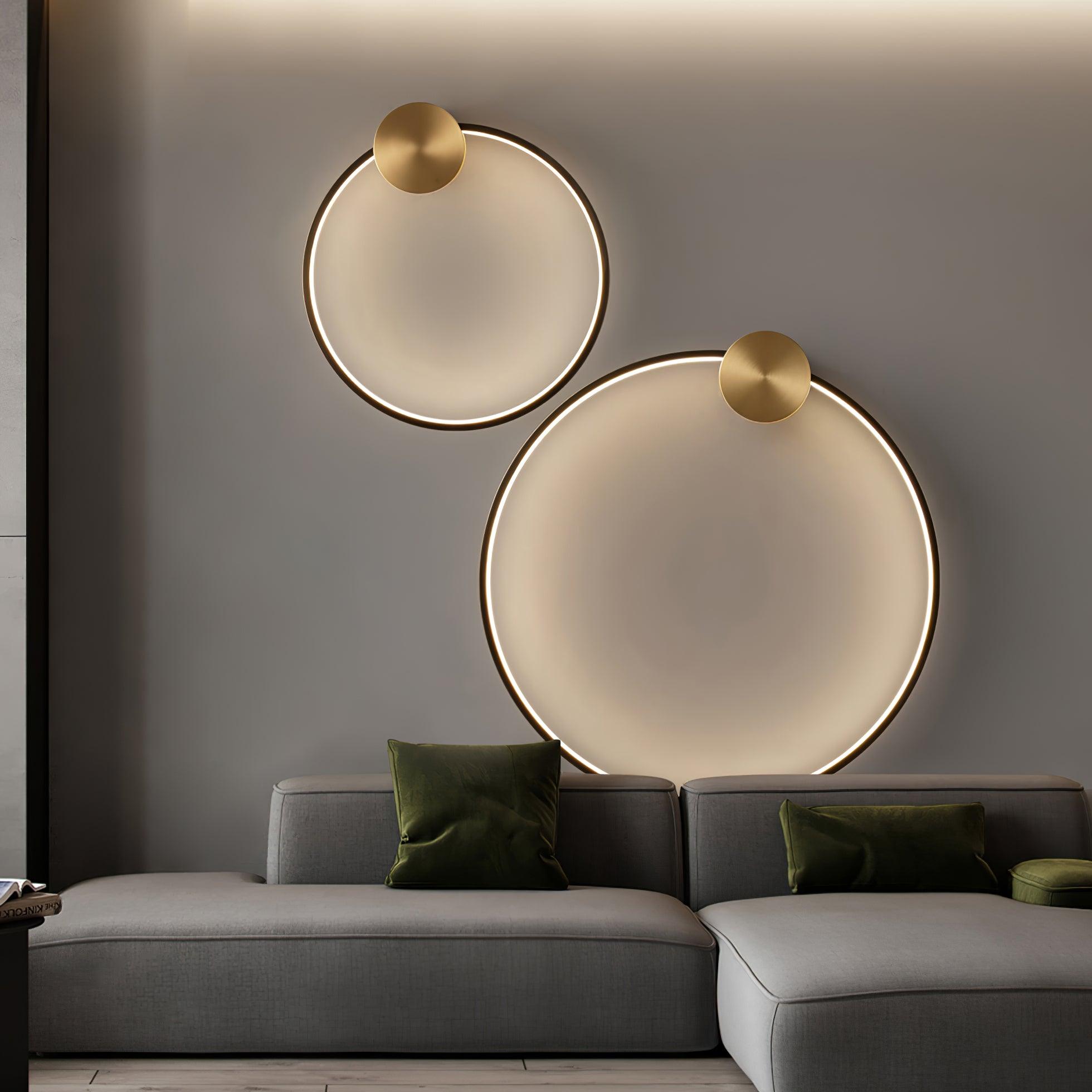 Maisie Applique Murale Moderne Minimaliste LED En Forme D'anneau En Laiton - Neutralighting