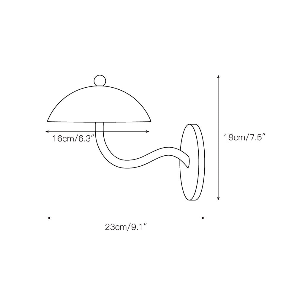 Errina Applique Murale Métal Minimaliste Moderne Ondulée - Neutralighting