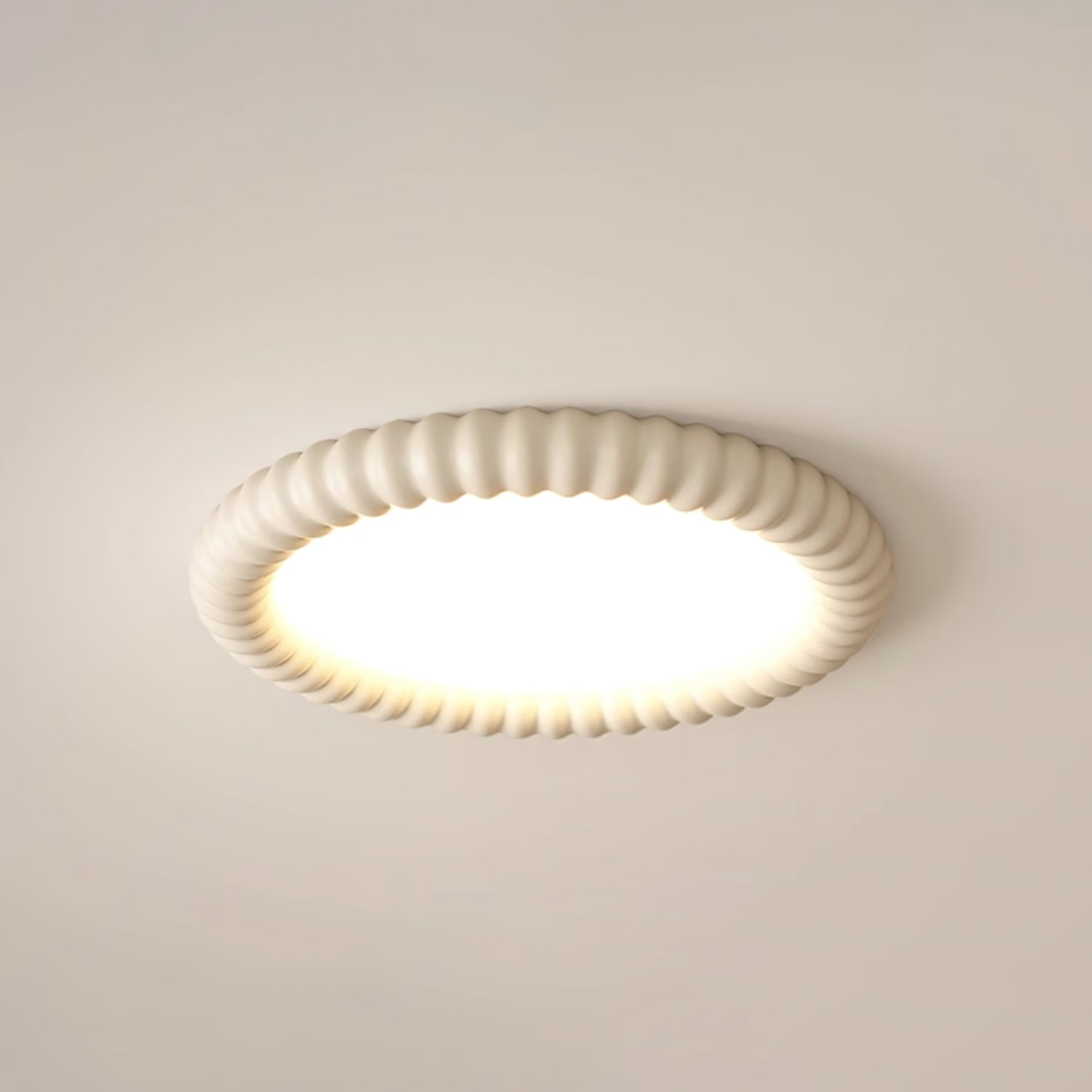 Ulire Lampe de Plafond en Résine Ondulée Art Nordique - Neutralighting