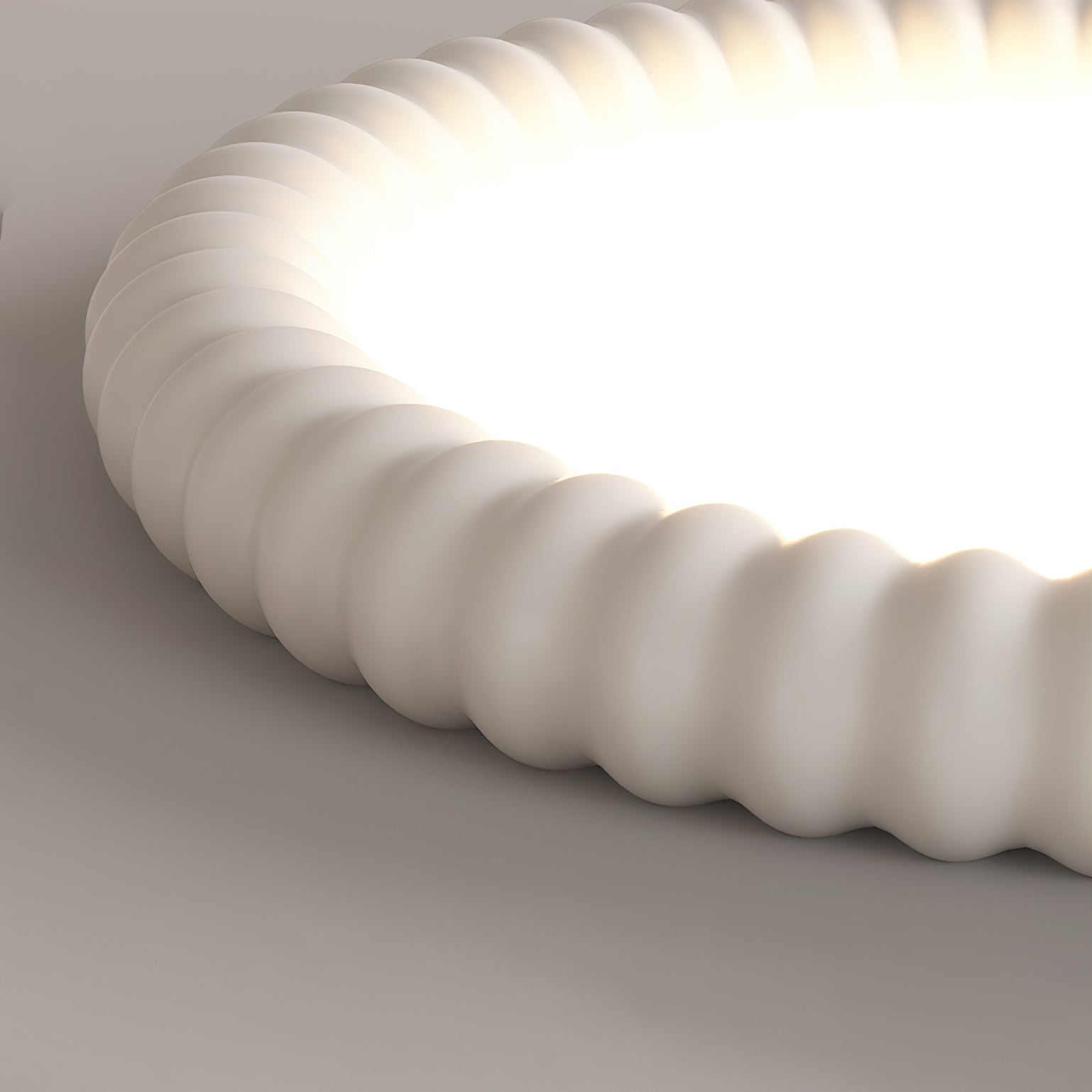 Ulire Lampe de Plafond en Résine Ondulée Art Nordique - Neutralighting