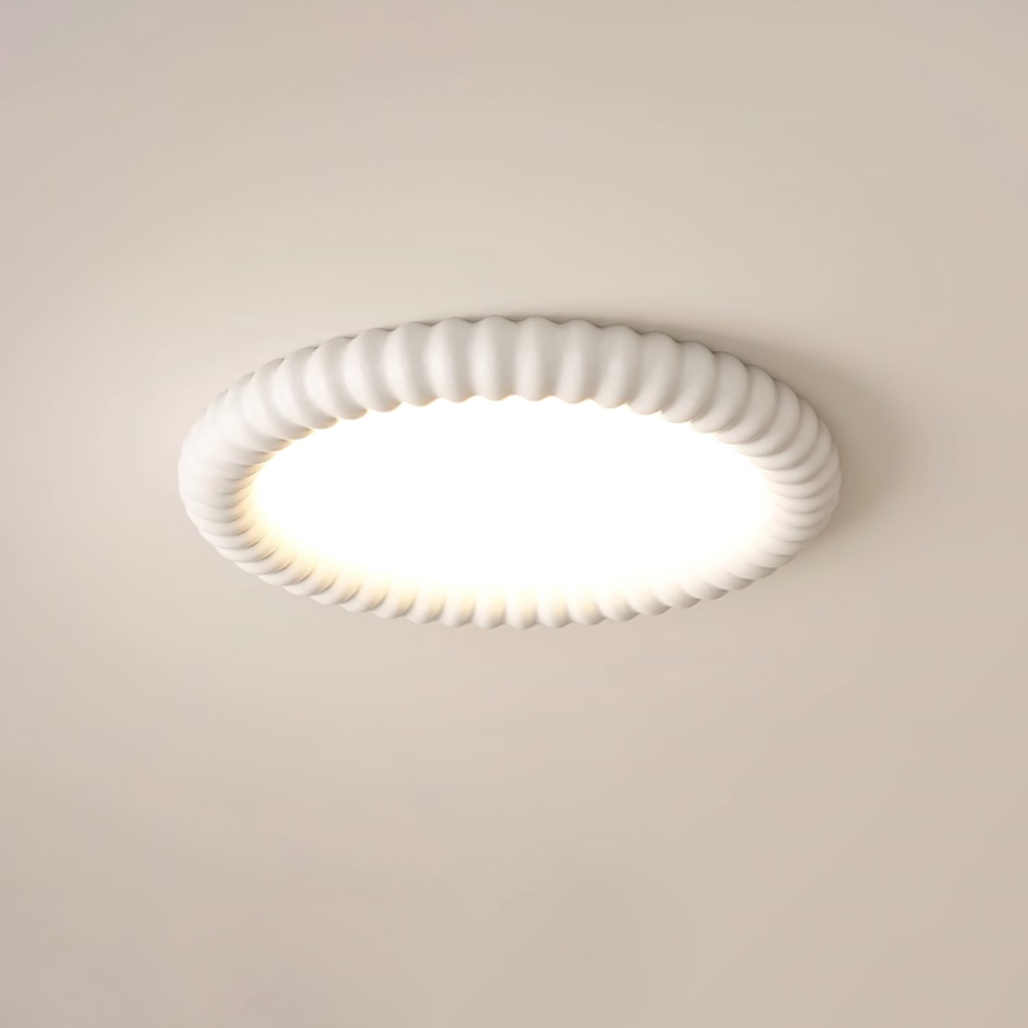Ulire Lampe de Plafond en Résine Ondulée Art Nordique - Neutralighting