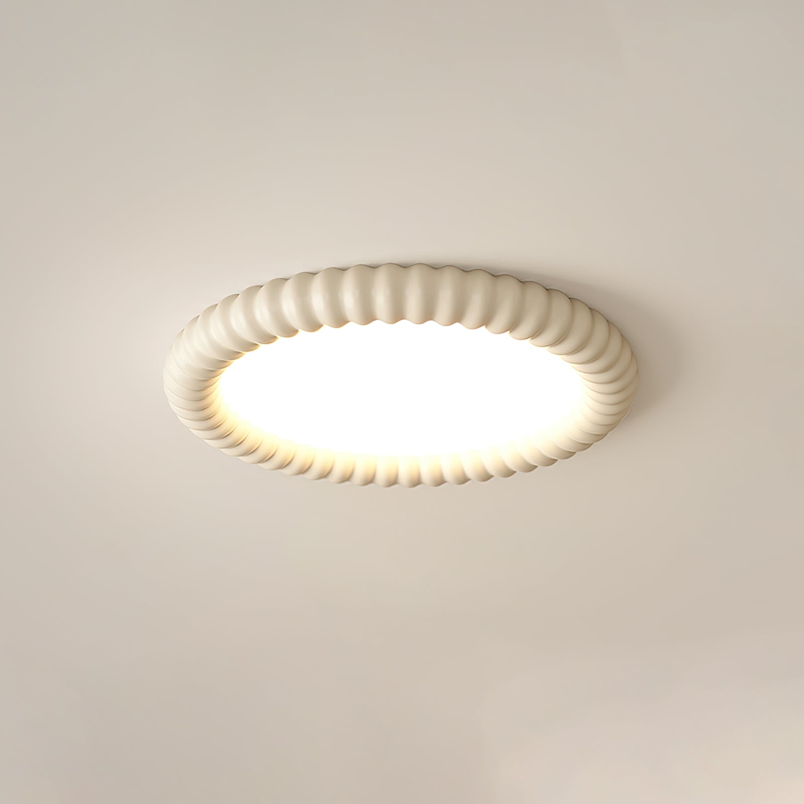 Ulire Lampe de Plafond en Résine Ondulée Art Nordique - Neutralighting