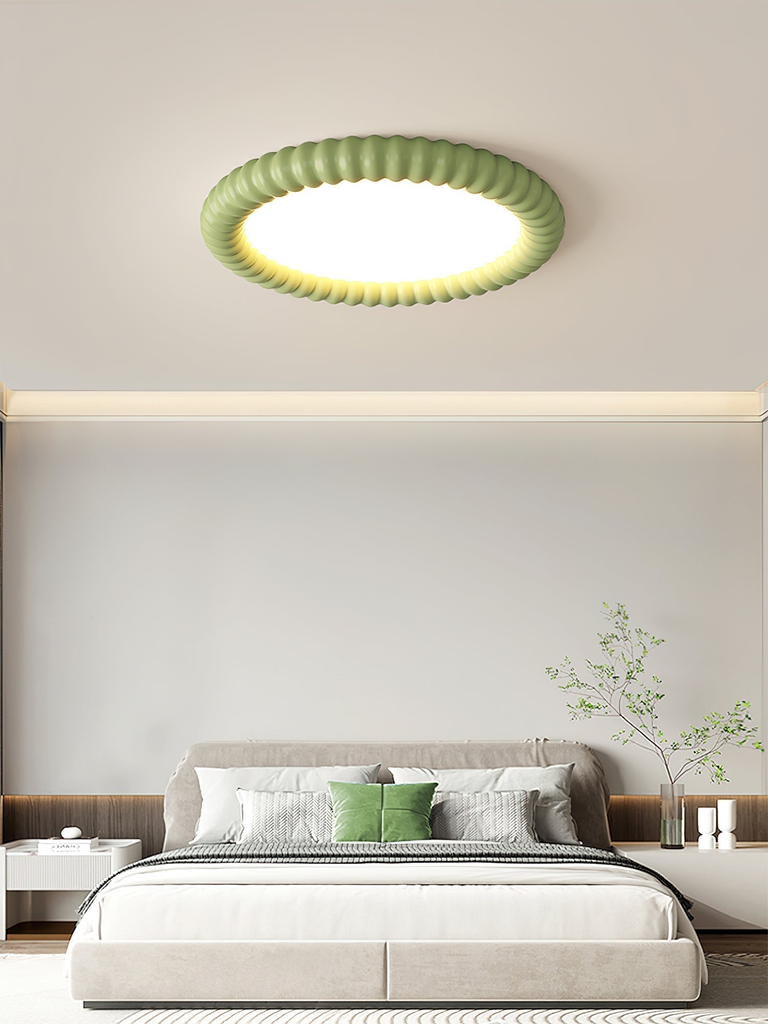 Ulire Lampe de Plafond en Résine Ondulée Art Nordique - Neutralighting