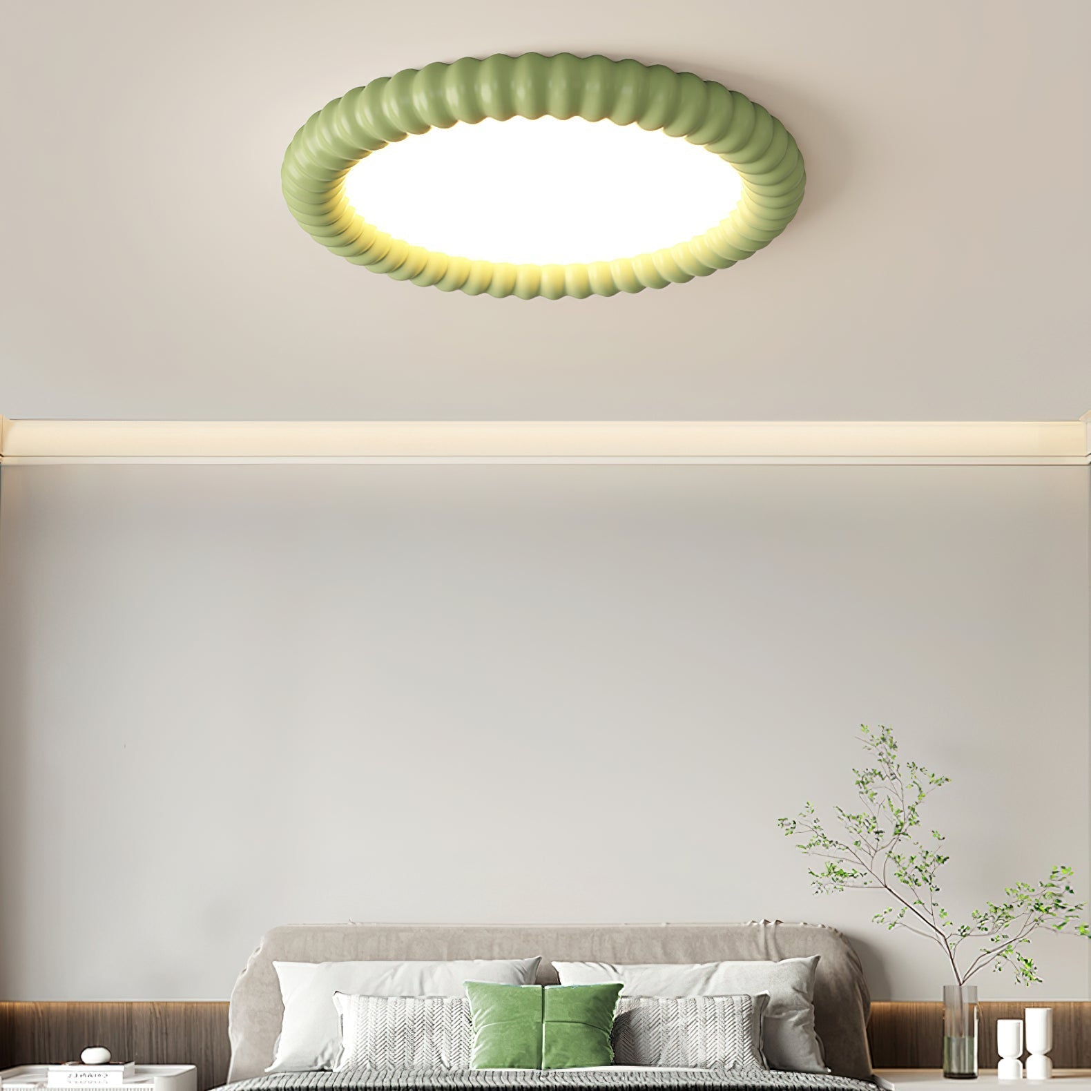 Ulire Lampe de Plafond en Résine Ondulée Art Nordique - Neutralighting