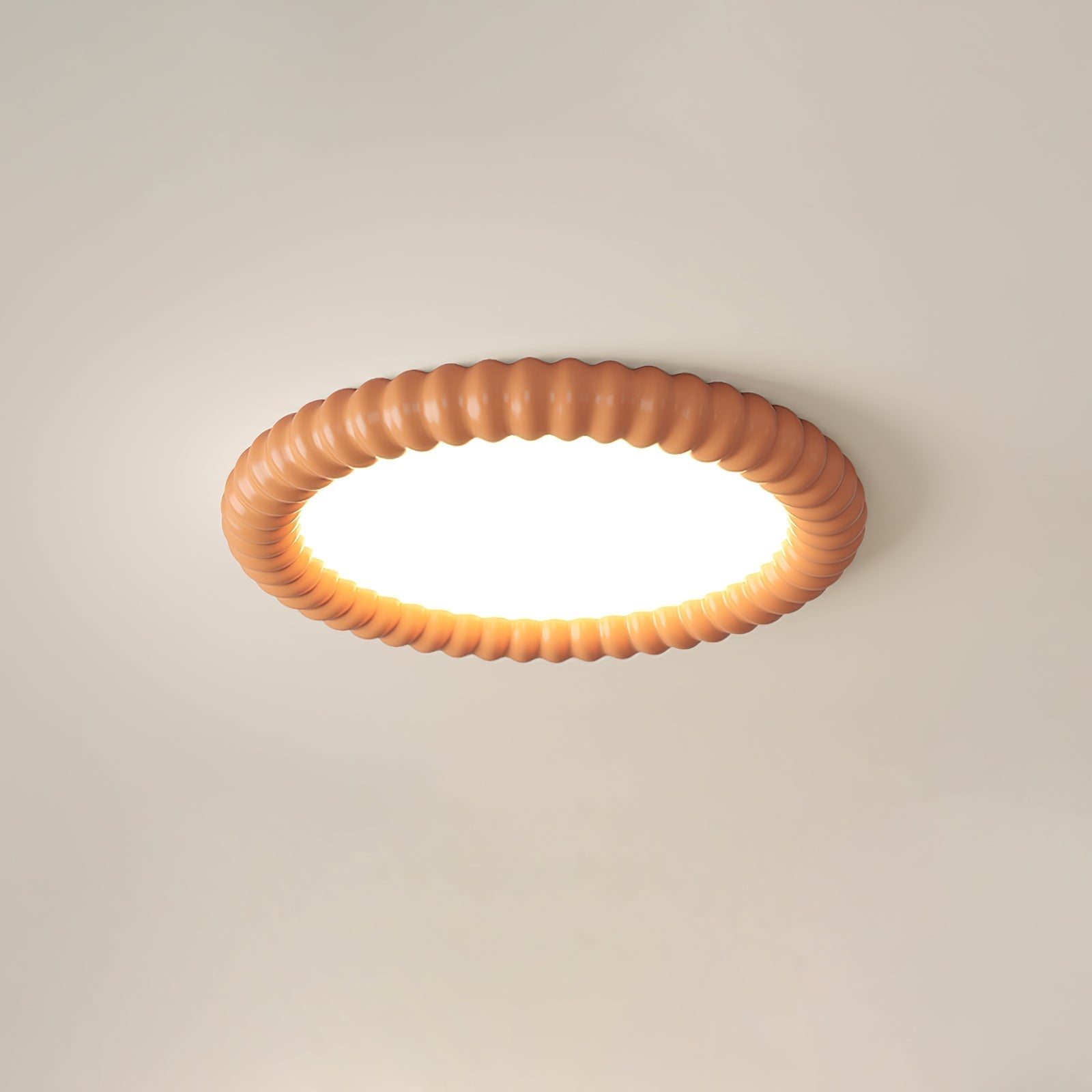 Ulire Lampe de Plafond en Résine Ondulée Art Nordique - Neutralighting