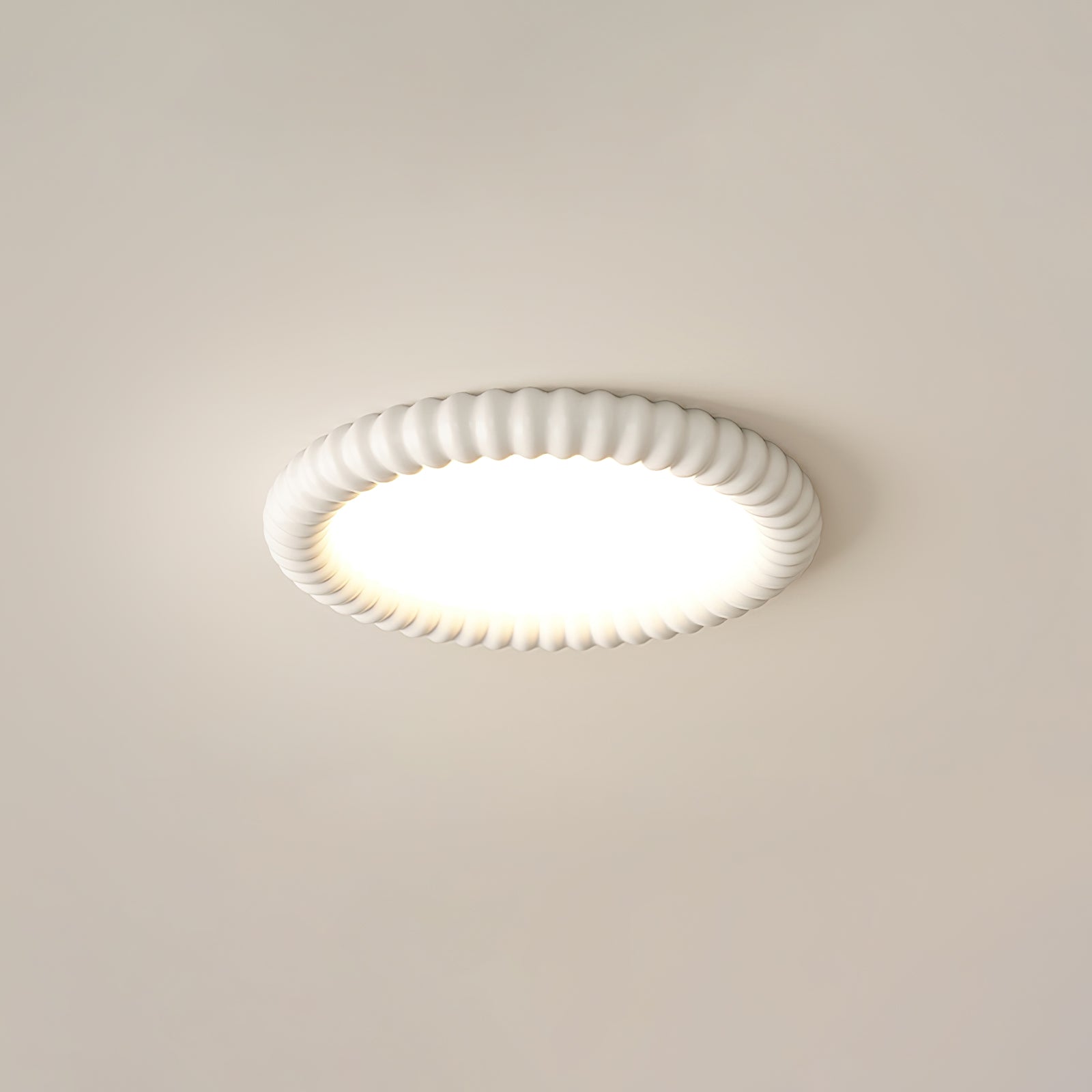 Ulire Lampe de Plafond en Résine Ondulée Art Nordique - Neutralighting