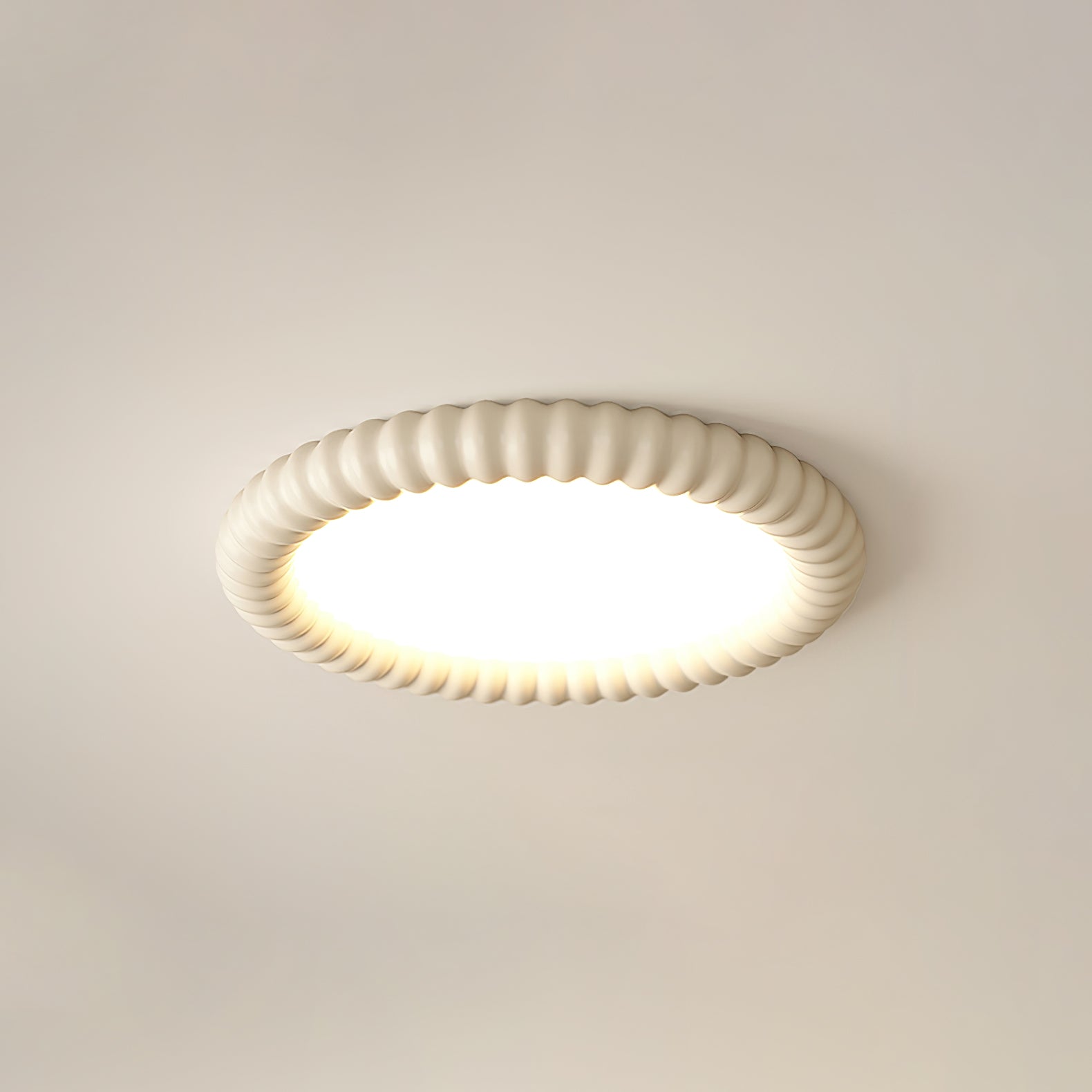 Ulire Lampe de Plafond en Résine Ondulée Art Nordique - Neutralighting