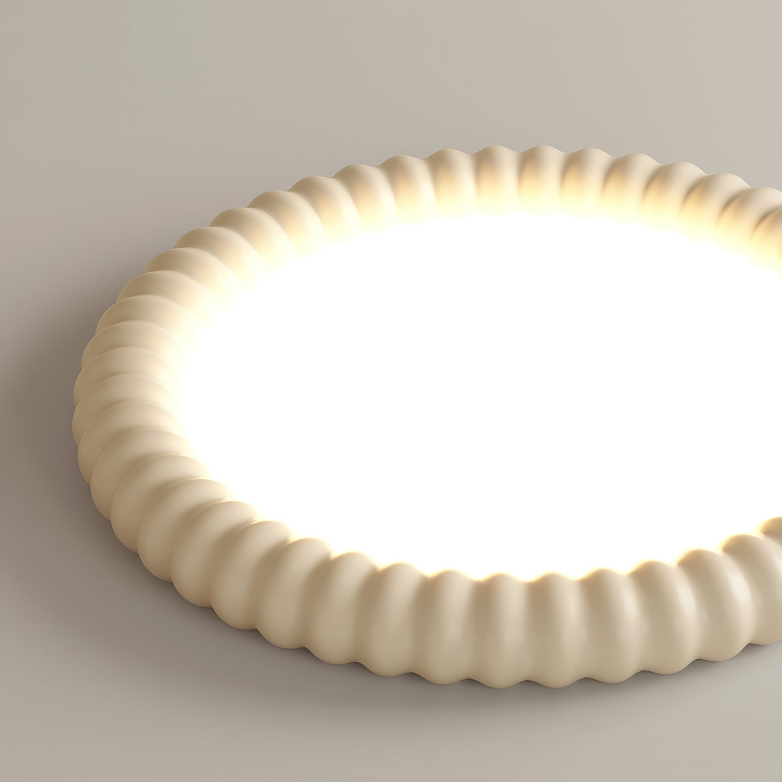 Ulire Lampe de Plafond en Résine Ondulée Art Nordique - Neutralighting