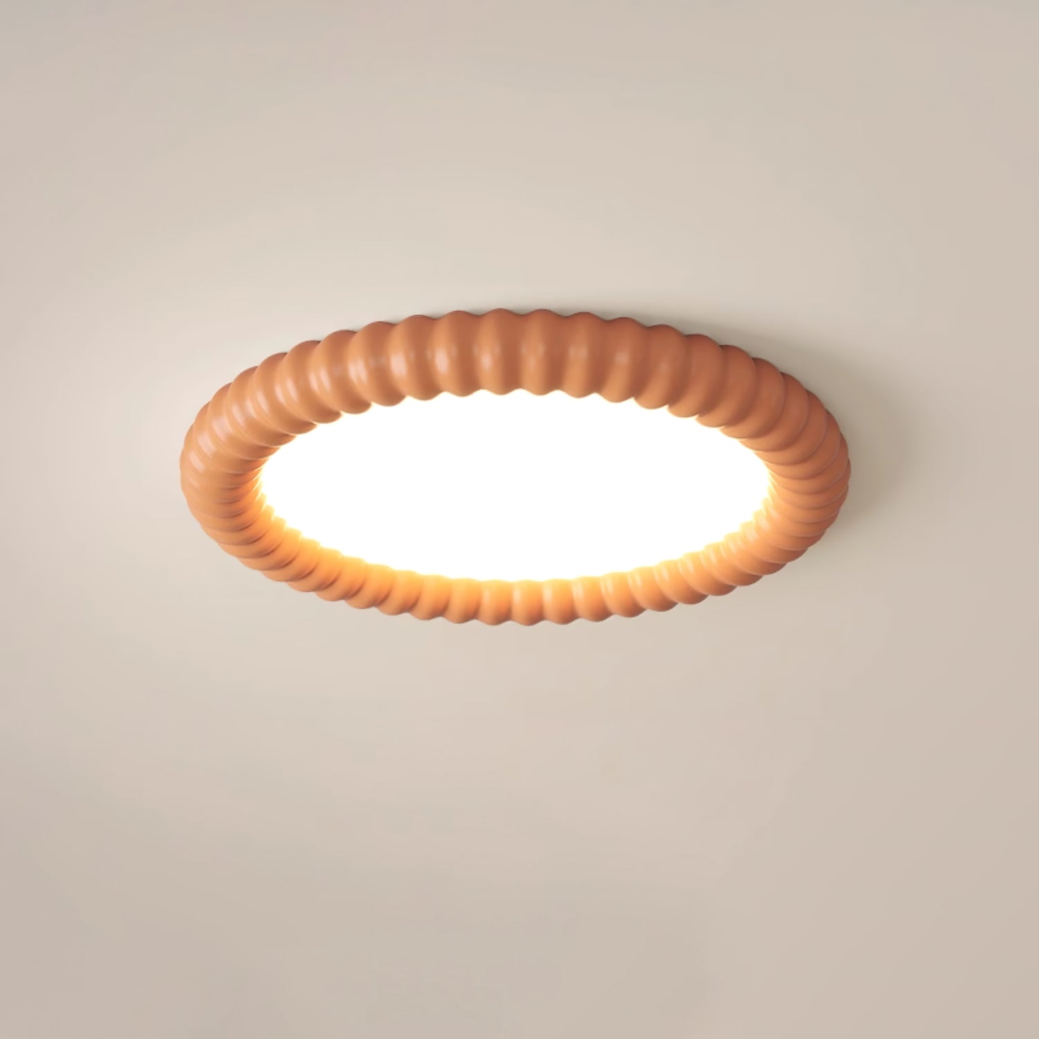 Ulire Lampe de Plafond en Résine Ondulée Art Nordique - Neutralighting