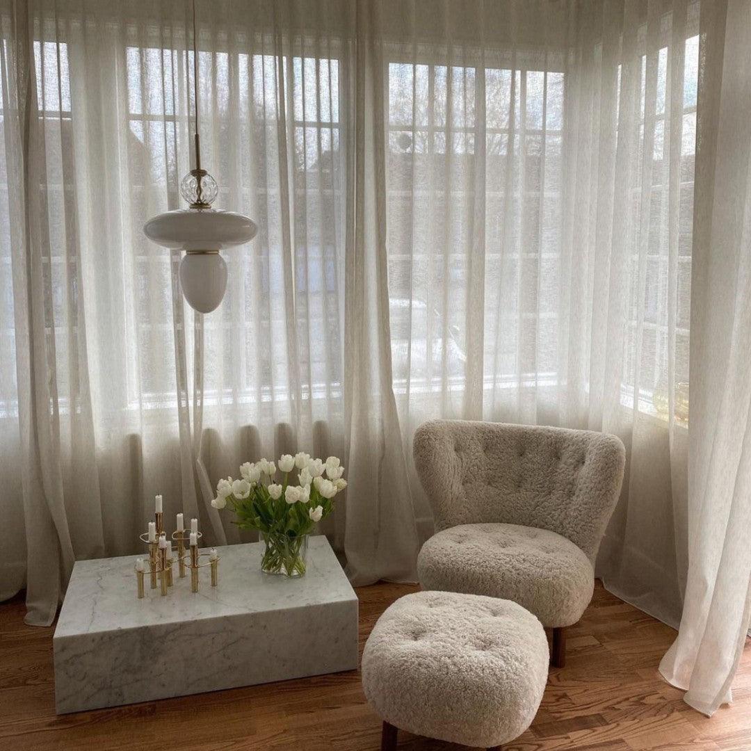 Orbelin Lampe Suspension en Verre et Laiton - Neutralighting