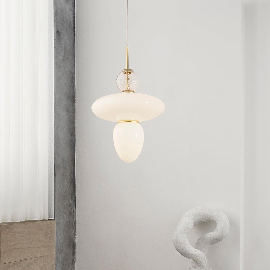 Orbelin Lampe Suspension en Verre et Laiton - Neutralighting